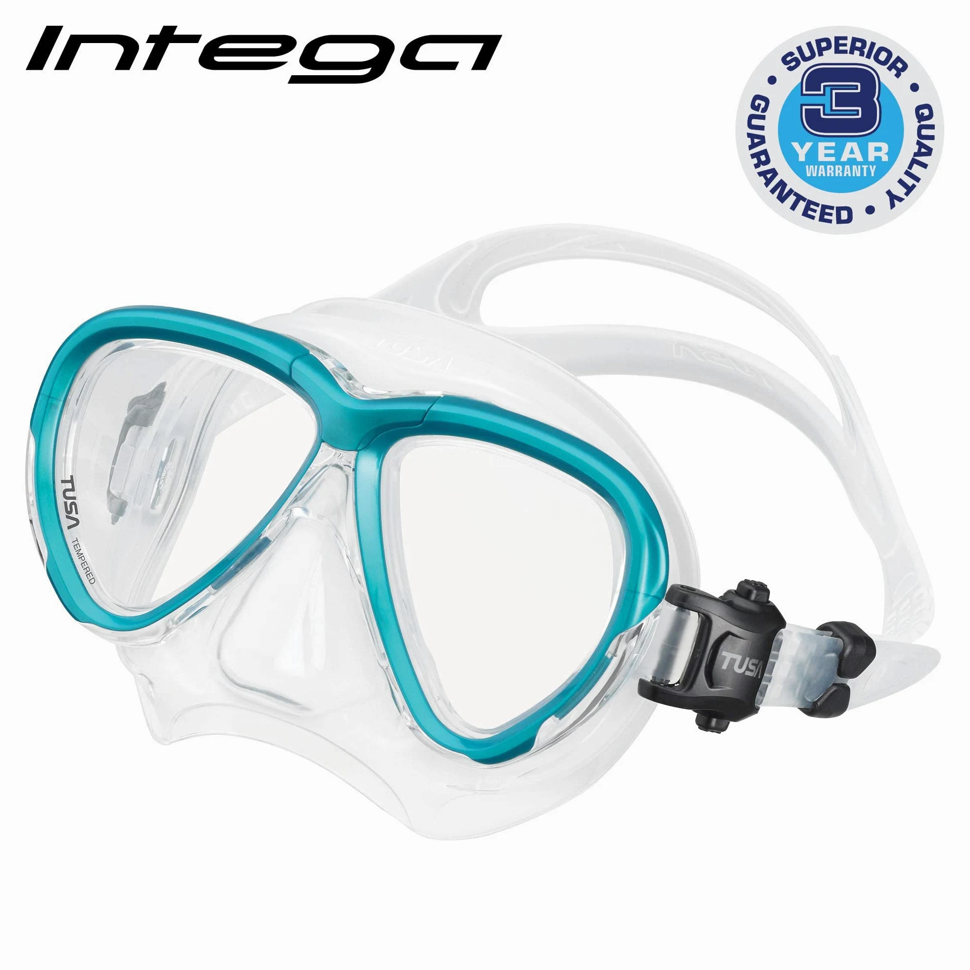 TUSA Intega - Máscara de buceo profesional (Ocean Green)