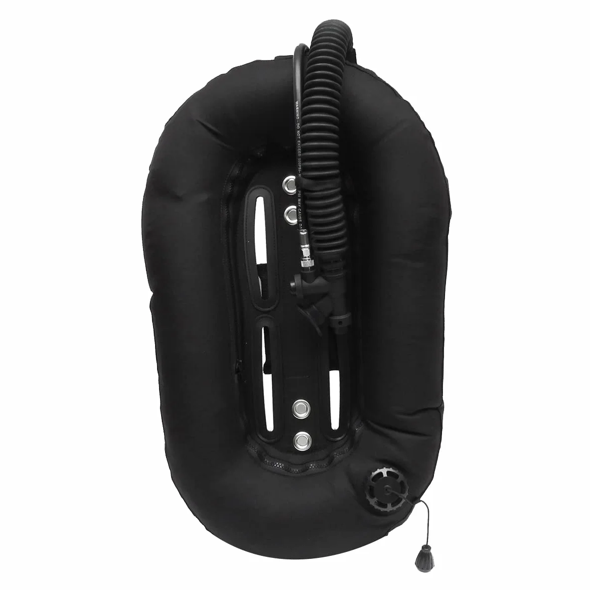 30lbs Buceo Diving Snorkeling Donut Wing Single Tank Professional Diver Gear Scuba, Negro