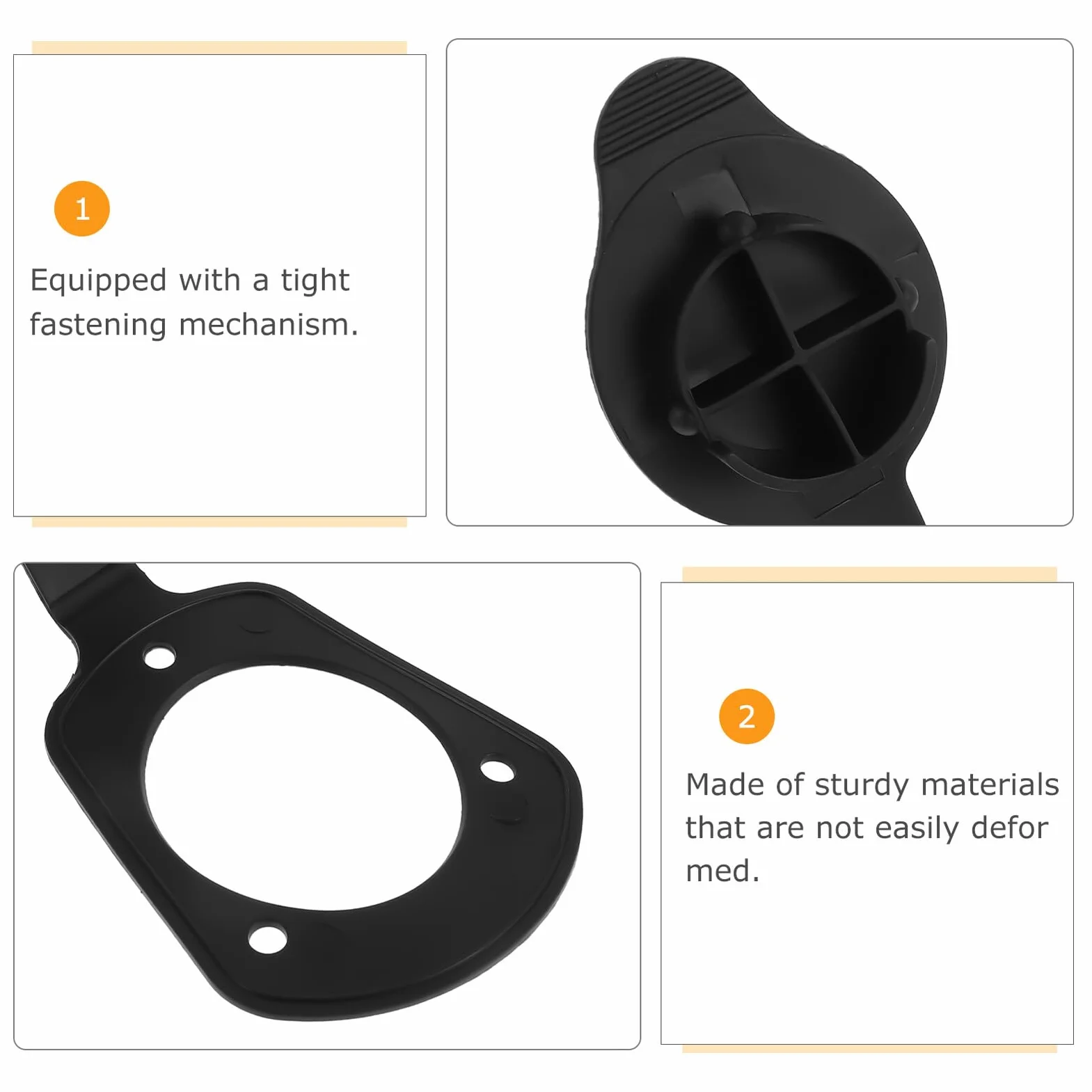 Healifty Tapas de Goma Antideslizantes Kit de 2 Accesorio Estable Montaje Empotrado para Soporte de Caña de Pescar para Cubierta de Barco en Pesca