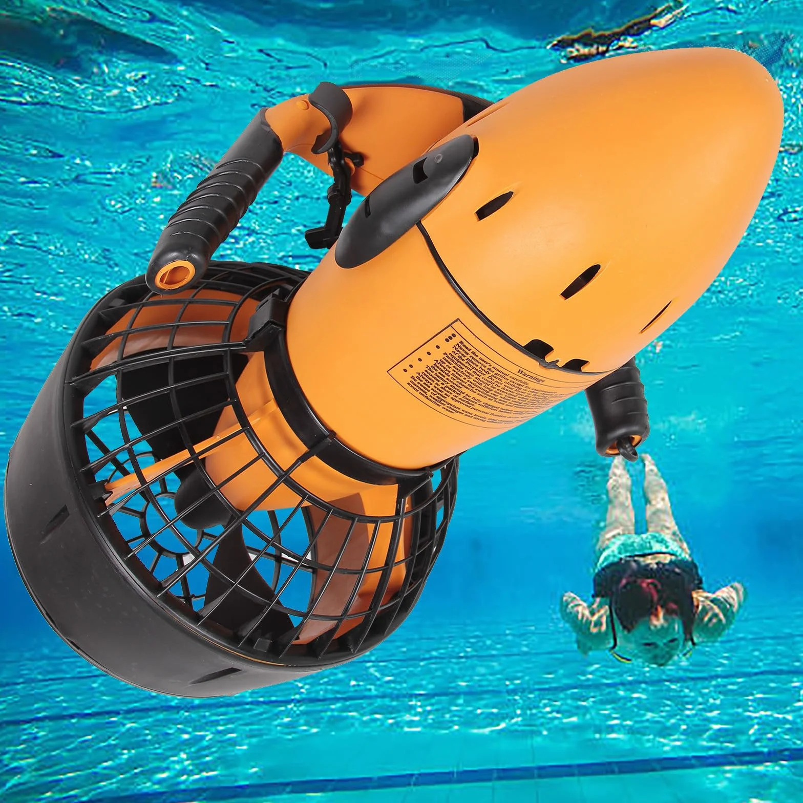 Scooter Subacuático para Buceo, Scooter Marino, Scooter Eléctrico con Hélice Submarina Impermeable a 6 km/h, para Adultos Nadando,1battery-500W