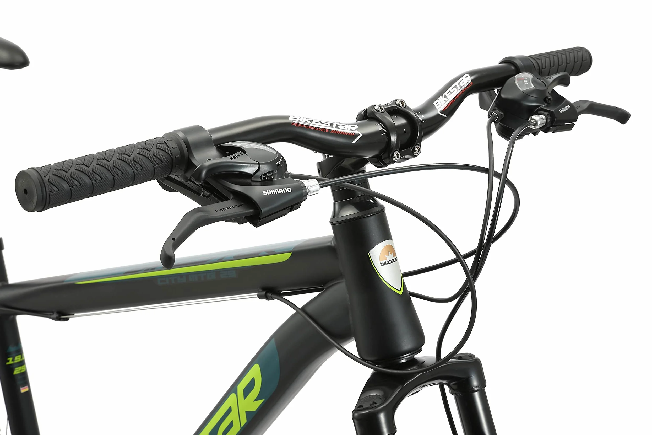 BIKESTAR Bicicleta de montaña Hardtail, 21 Marchas Shimano 26, 27.5, 29" Pulgadas | Mountainbike con Frenos de Disco Cuadro 15, 17, 19" MTB