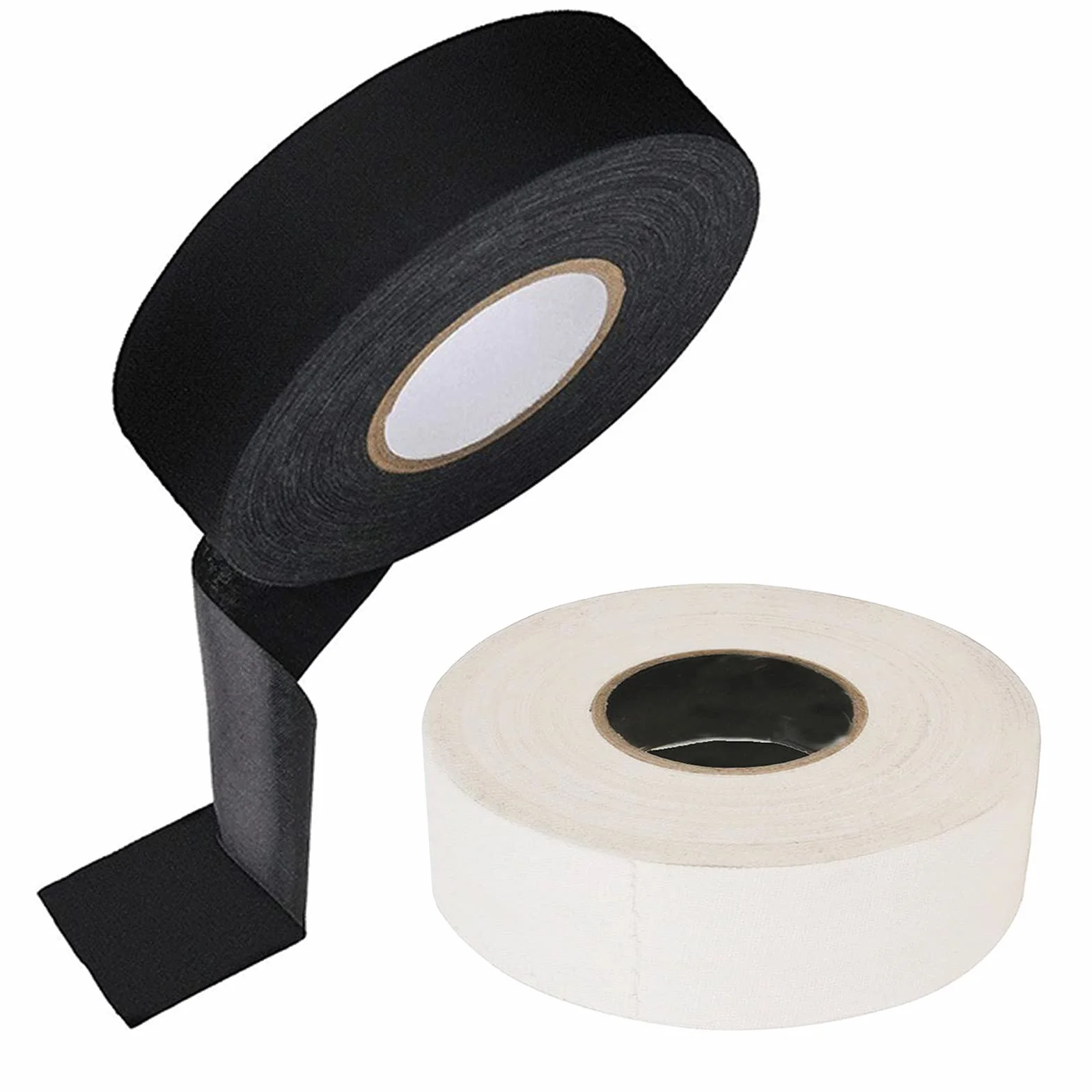 2 Rollos de Cintas de Hockey, Cinta de Agarre de Hockey Antideslizante, Cinta de Agarre de Hockey para Manillar, para Agarre de Bádminton, Barra de Golf, Hockey sobre Patines, 20M, (Negro, Blanco)