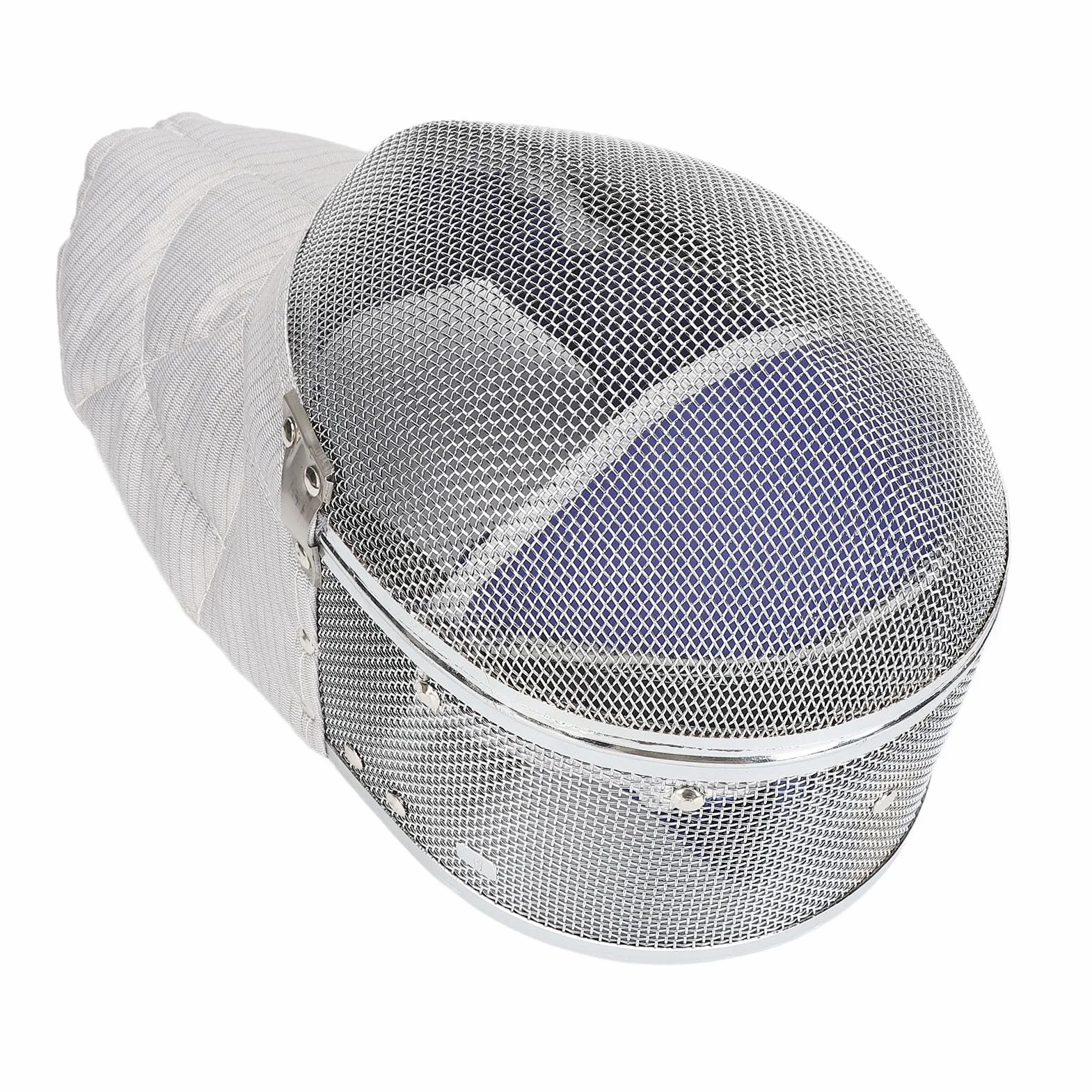 Dilwe Casco de Espada de Esgrima, Malla de Acero de Alta Resistencia, Cuero, Forro Desmontable, Certificado CE