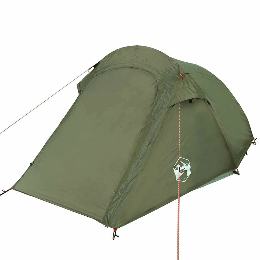 Tienda tipo túnel para personas, verde oliva, tienda de campaña impermeable con revestimiento de PU, xxcm, tienda de campaña ligera para aventuras al aire libre