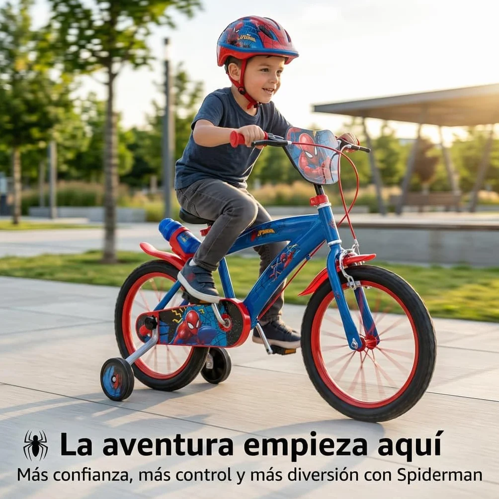 TOIMSA Bicicleta 16" Spiderman Huffy 5/8 Años