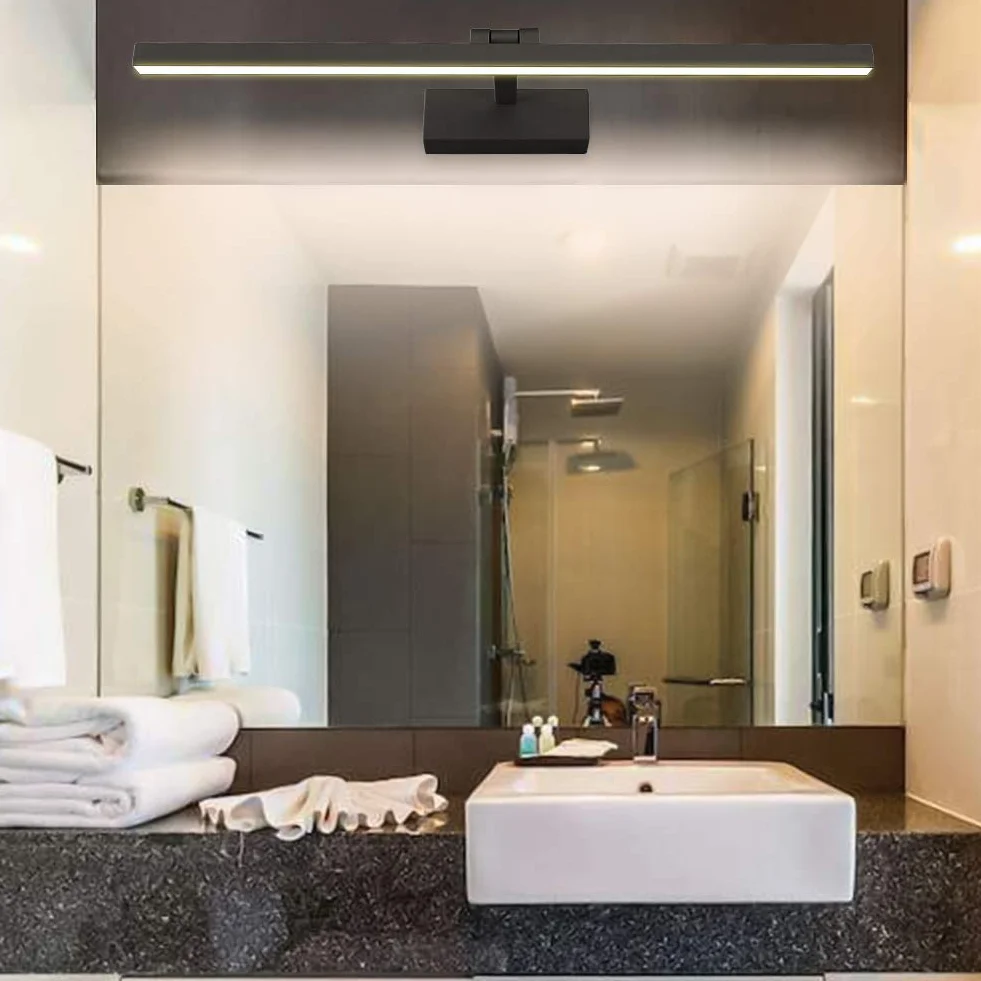 Klighten Lampara Espejo Baño Luz Led 60cm 18W 1170 Lumen IP44 Blanco Cálido 3000K