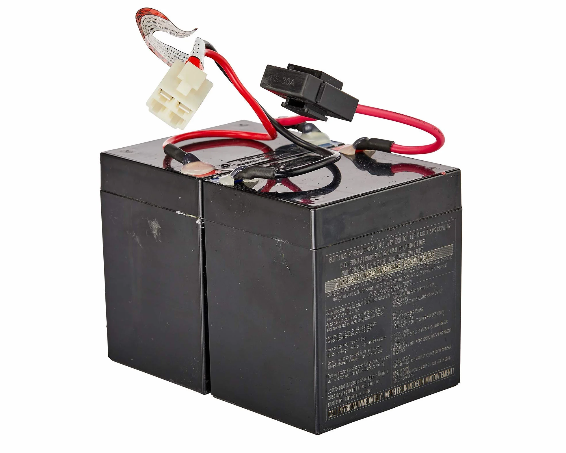 Razor Loco Cart Batería 2 X 12V 5AH Con 30 Amp Fusible