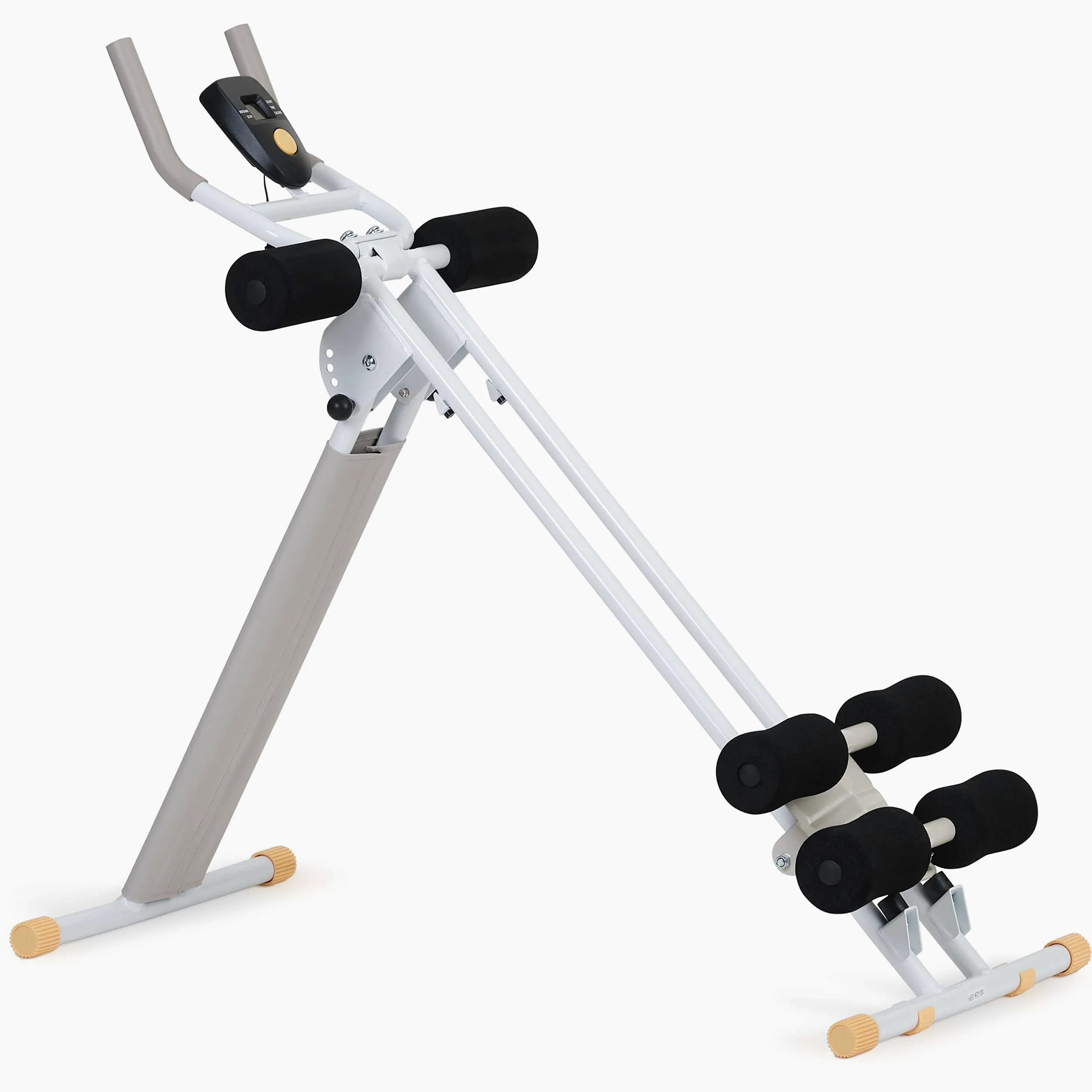 SportPlus Abdominal Trainer for Home, 4 Training Angles, Foldable & Space-Saving, Padded Pads, Trains Abdominal & Back, User Weight up to 100 kg