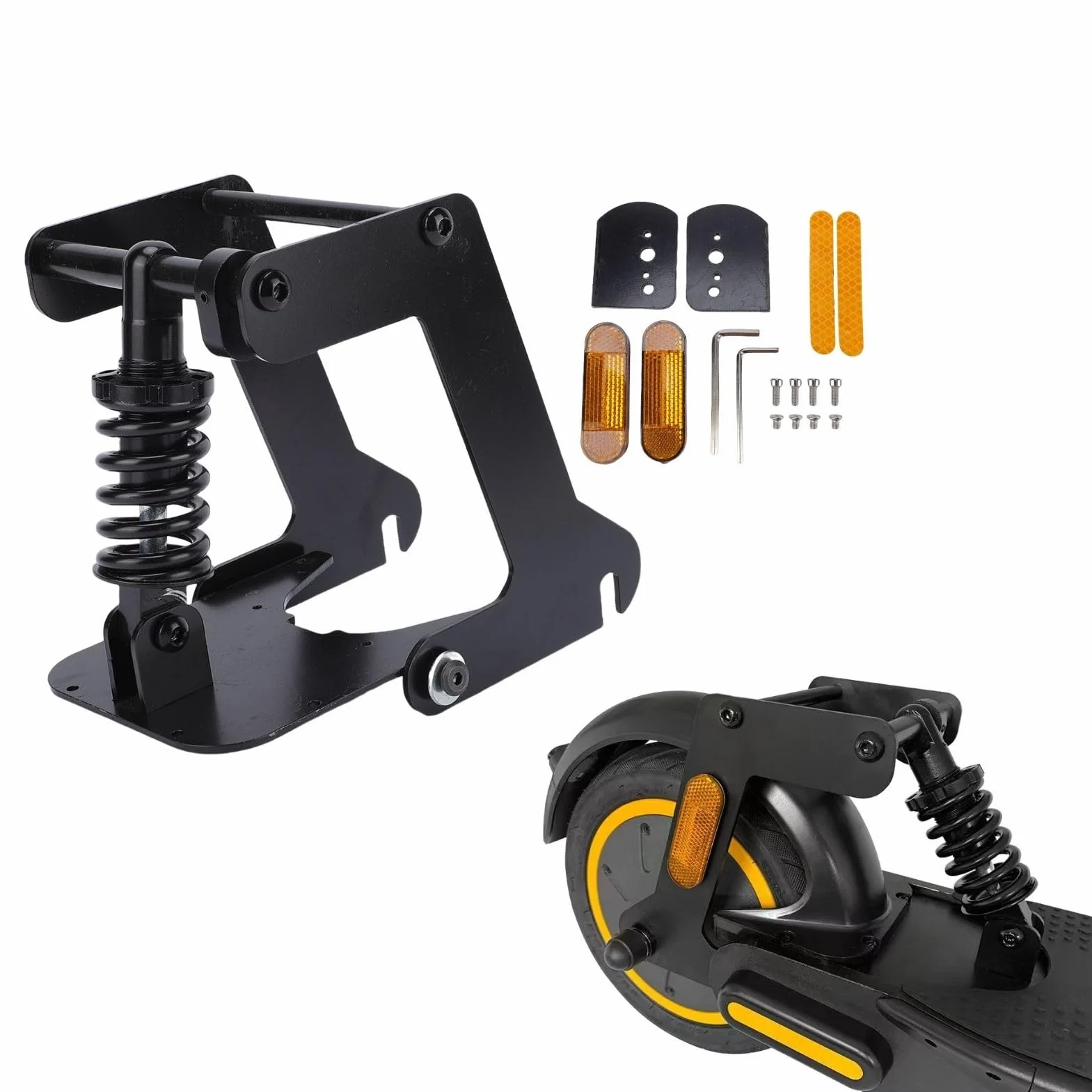 BuyWeek Kit de Suspensión Trasera Suspensión de Amortiguadores para MAX G30, de Aleación de Aluminio para Scooter Eléctrico