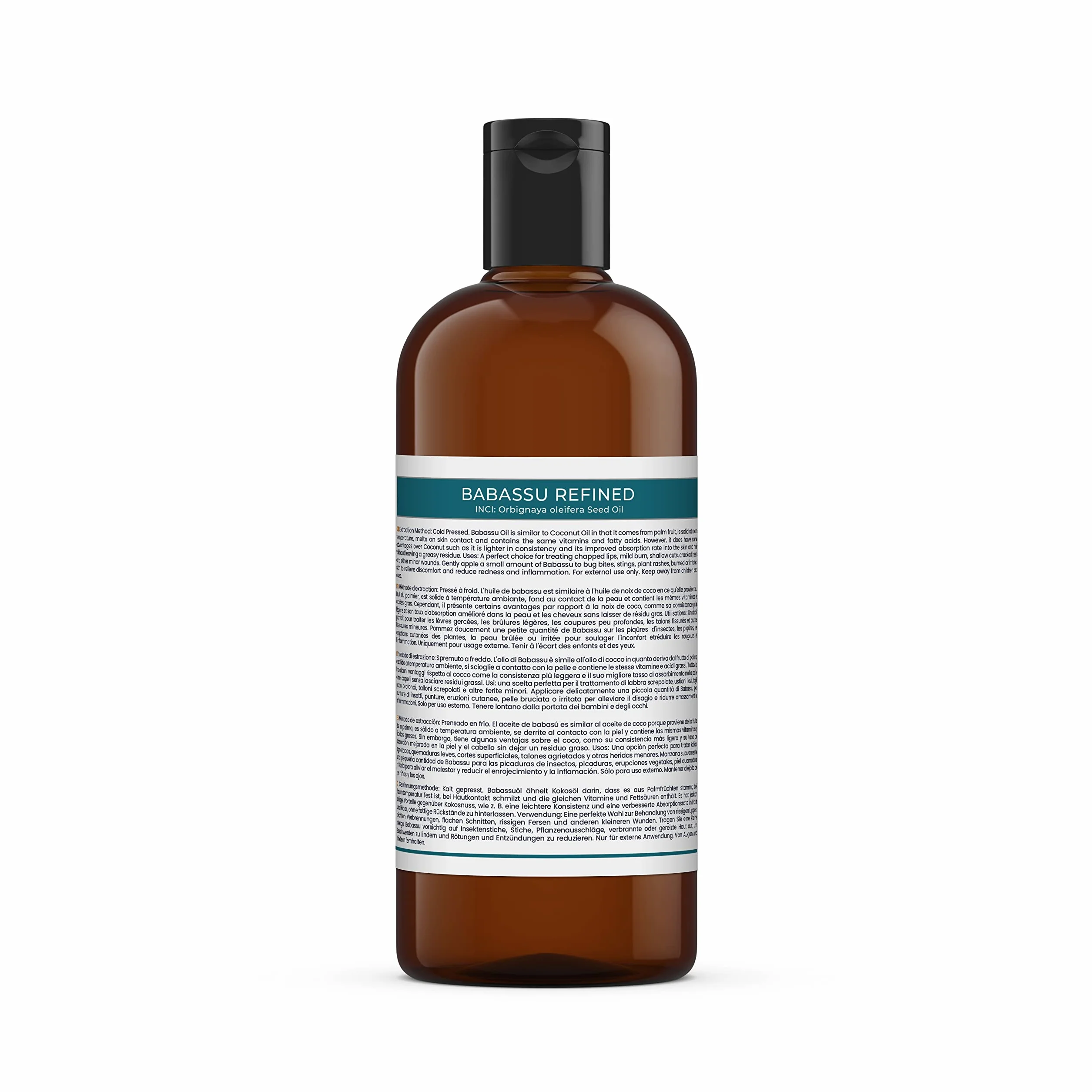 Mystic Moments Aceite portador refinado Babassu 1 Litre 100% puro