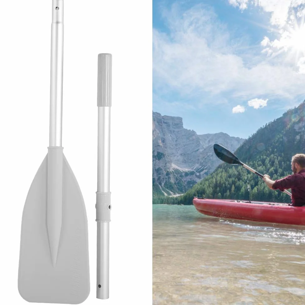 VGEBY Bote Inflable, Alta Resistencia y Ligero, Canoa Portátil con Varillas Aluminio, para Deportes Acuáticos Pesca Viajes Aire 2 Piezas