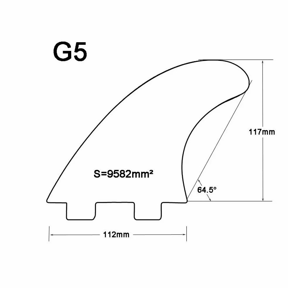 3 piezas de aletas de surf, tabla de surf, aletas, aletas, kayak, aleta, para canoa, surf, kayak Artículos De Natación