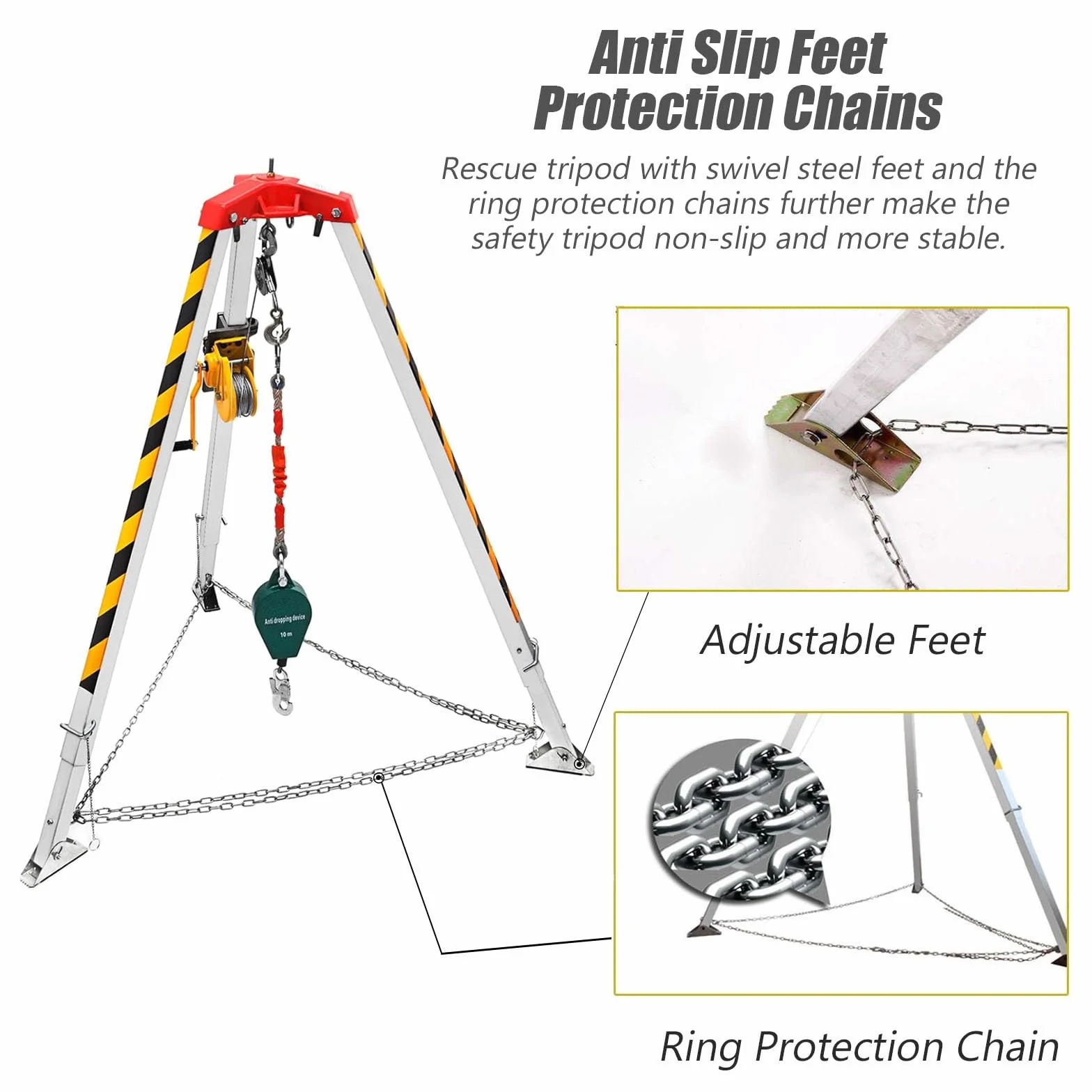Kit portátil de Emerncy con mecanismo de autobloqueo y cuerda de alambre para espacios reducidos y extinción de incendios - tial Survival ar