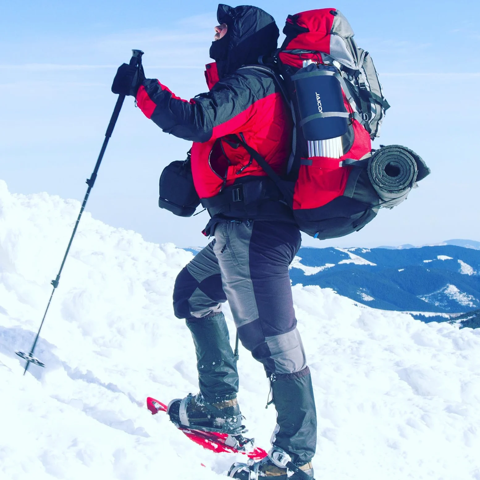 JAICOM Saco de Dormir Momia Ultraligero Cálido Paquete Pequeño Camping