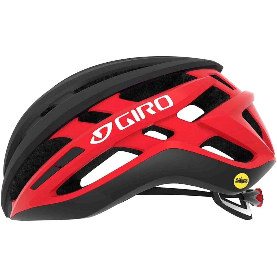 Giro Agilis MIPS 2020 - Casco para bicicleta de carreras, color negro y rojo