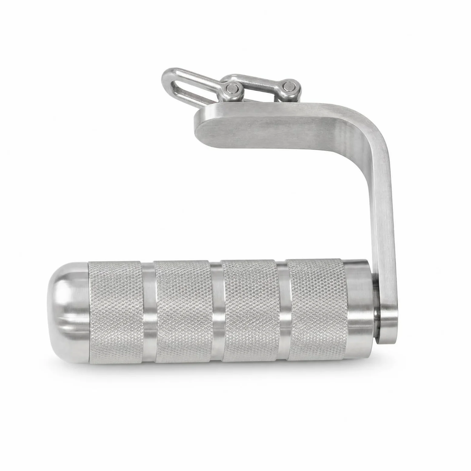 Entrenador Muñeca y Antebrazo Antislizante Mango Giratorio Acero Inoxidable con Relieve Agarre en L para portistas, Escaladores, Gimnasio