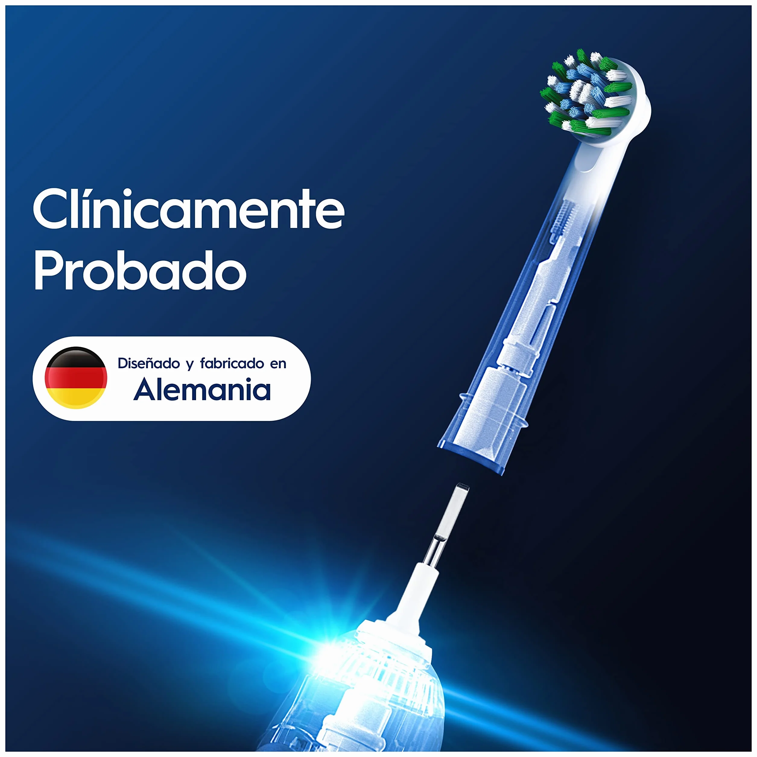 Oral-B Pro CrossAction Cabezales de Recambio Originales, Pack de 12, Blanco, para Cepillo Eléctrico