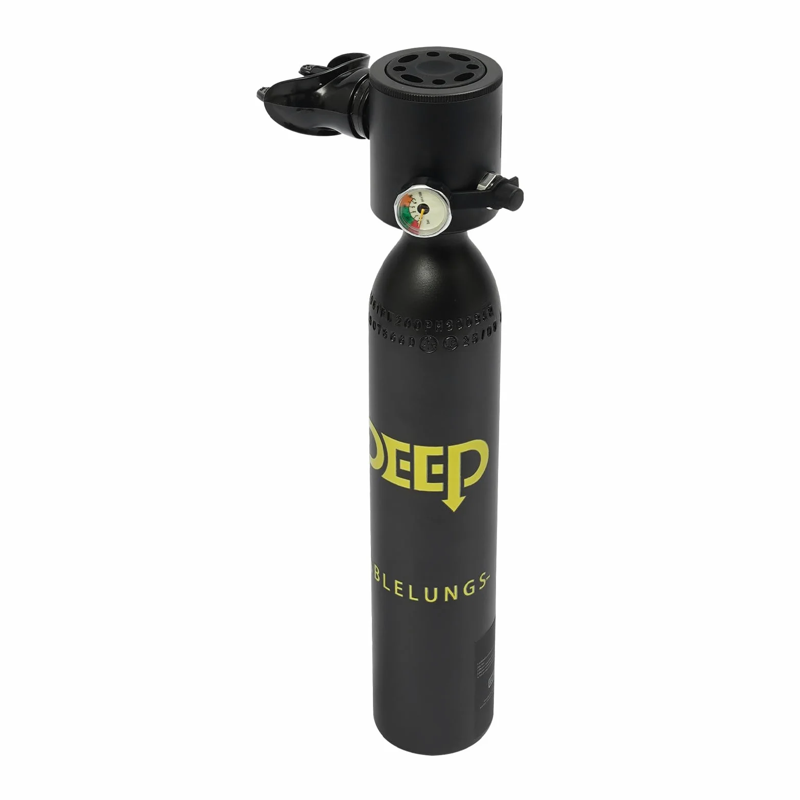 Equipo de buceo, minibotella de buceo de 0,5 L con máscara de buceo, agua poco profunda, botellas pequeñas de buceo, mini botella de oxígeno con máscara de esnórquel de cara completa, adecuada para