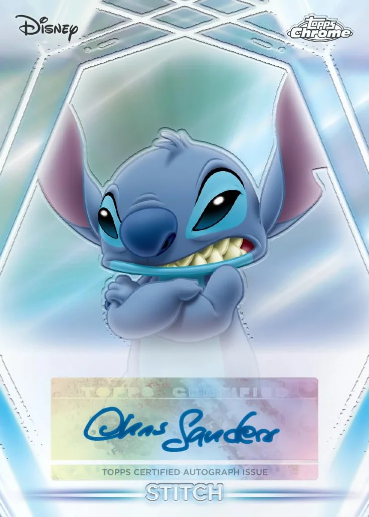 2026 Topps Disney Neon Advantage Box contiene 35 tarjetas con dos tarjetas base paralelas con tarjetas paralelas de diamante por caja.