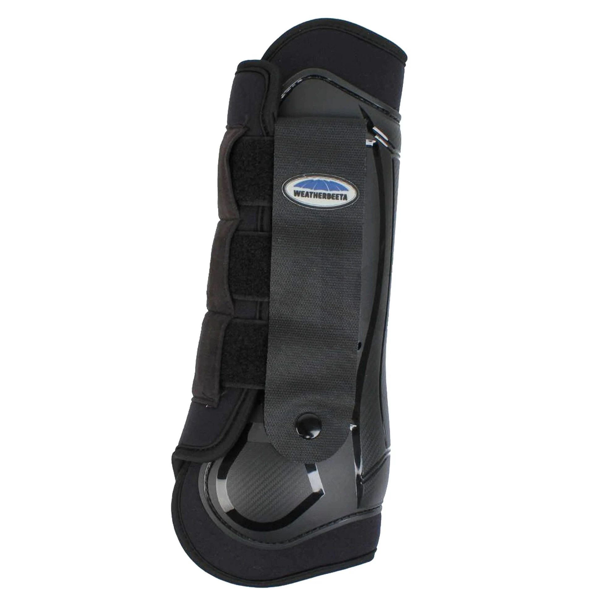 Weatherbeeta - Protectores para patas traseras modelo Cross Country para caballos (Cob) (Negro)