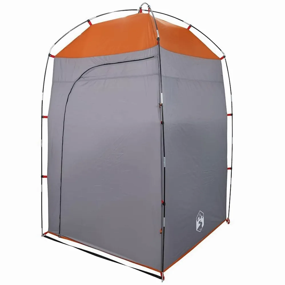 Tienda de ducha verde impermeable de poliéster 185T con revestimiento de poliuretano, 140 x 140 x tienda de campaña con cremallera, entrada y ventana, ligera y portátil, tienda multifunción para