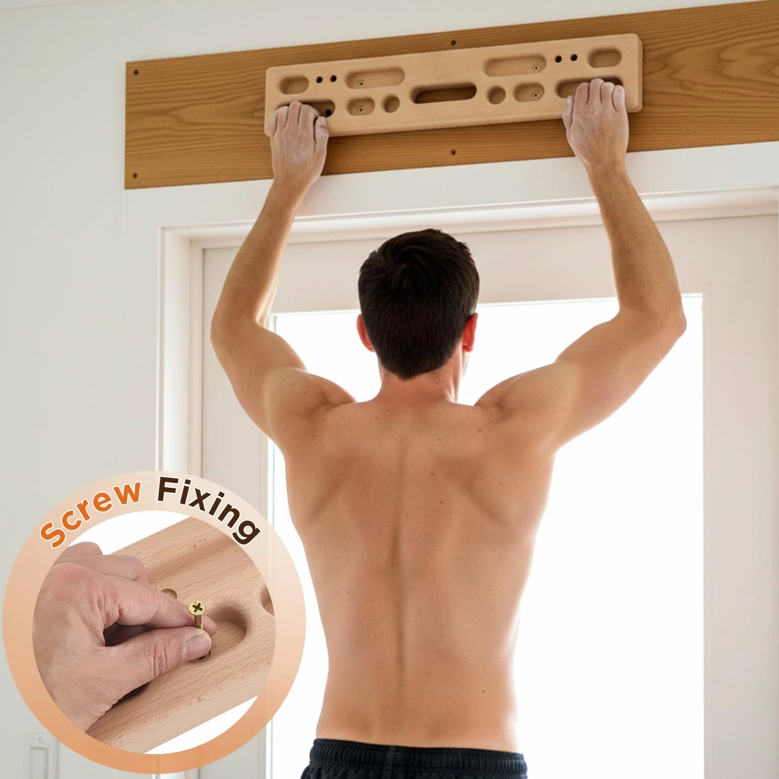 Hangboard para escaladores, tabla de escalada portátil, entrenamiento de fuerza de dedos