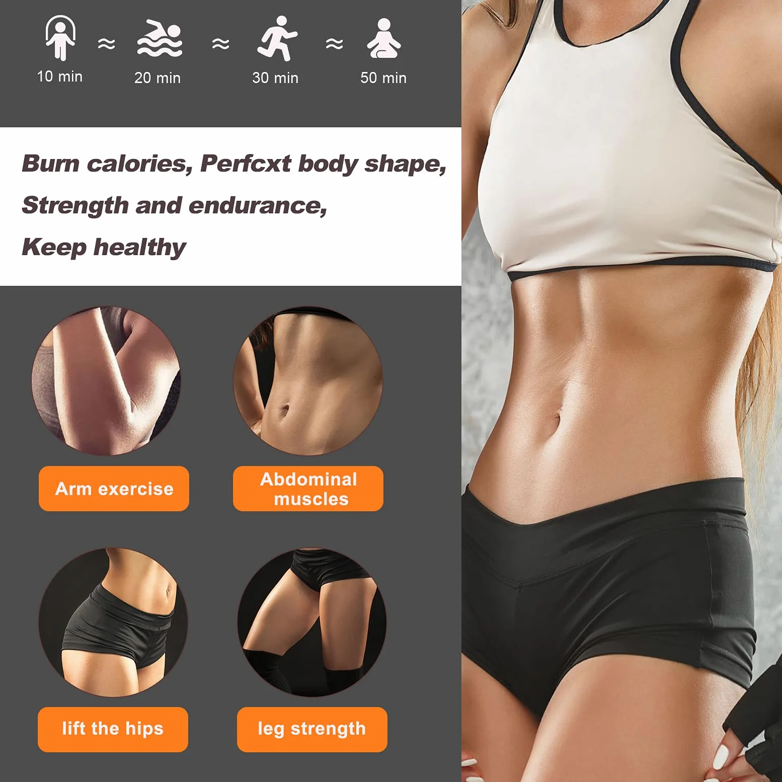 Cuerdas de saltar inalámbricas, cuerdas de playa Mbf, mejor para fitness y pérdida de peso, cuerda de saltar sin cuerda con pelota pesada para mujeres y hombres