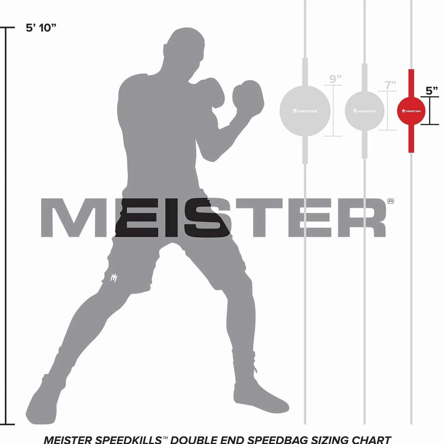 Meister SpeedKills - Bolsa de Piel de Doble Extremo con Cuerdas elásticas y Bolsa de látex Ligera
