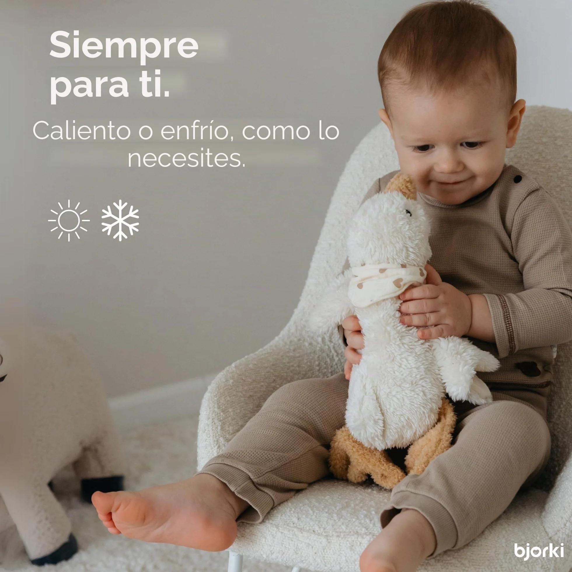 Cojín Térmico para Bebés y Niños - Juguete de Peluche con Relleno de Linaza para Microondas - Almohada Calmante para Calor
