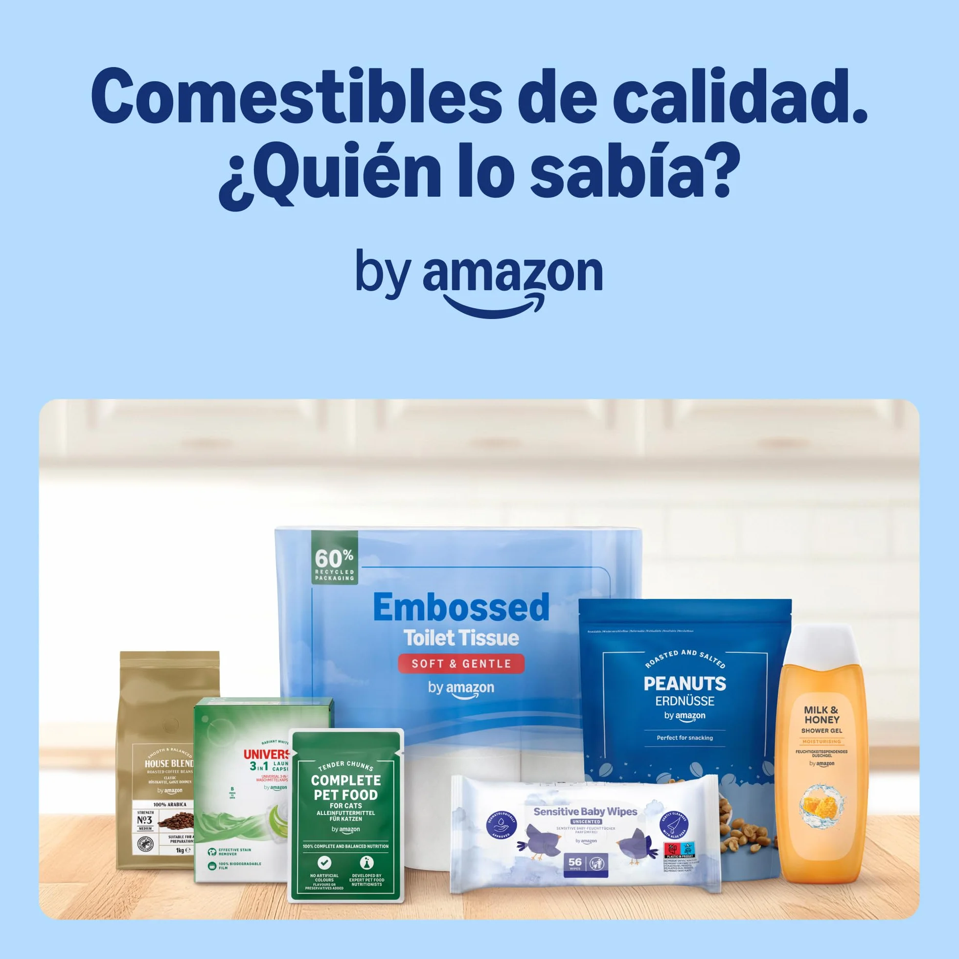 Amazon Papel higiénico Maxi Roll 2 capas 500 desgarros por rollo 4 rollos FSC