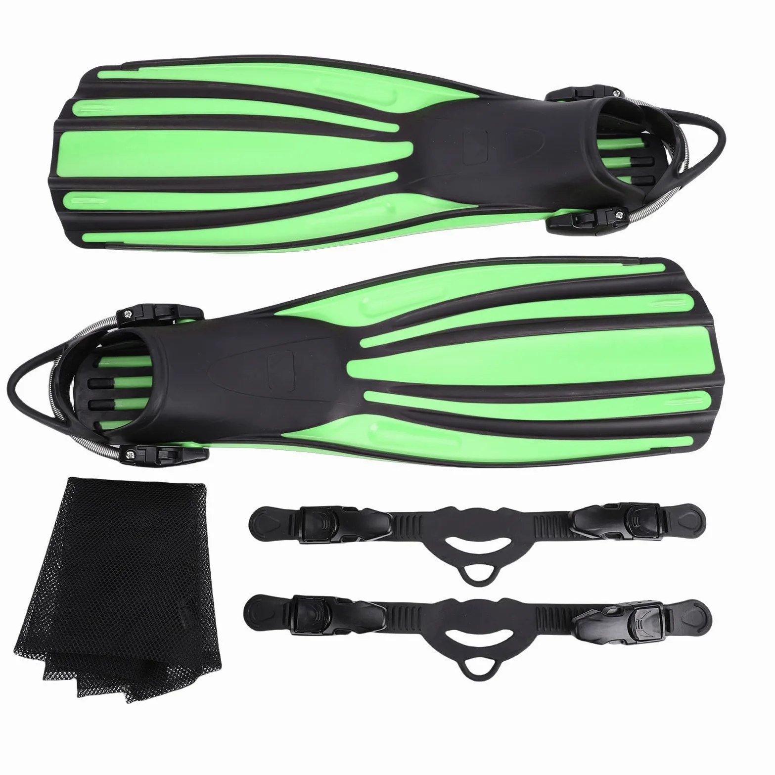 SUNGOOYUE Aletas de Buceo Ajustables Aletas de Snorkel de Natación de Buceo Profundo Profesionales Goma Termoplástica con Bolsillo Completo Ajustable para los Pies para
