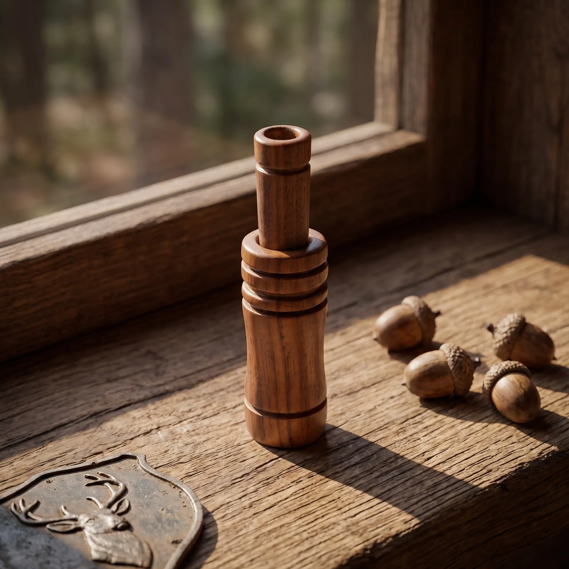 Gatuida 4 silbatos auténticos para Llamar Aves acuáticas y Gansos | Su auténtica construcción en madera ofrece sonidos simulados estables, ideales para el adiestramiento de aves, el