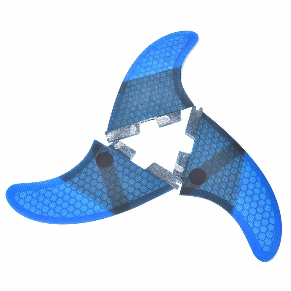 Aleta de Cola de Tabla de Surf Estable Elegante de Fibra de Vidrio para Surfear Olas Huecas, Juego de Aletas de Tabla de Surf Flexibles de 3 Piezas