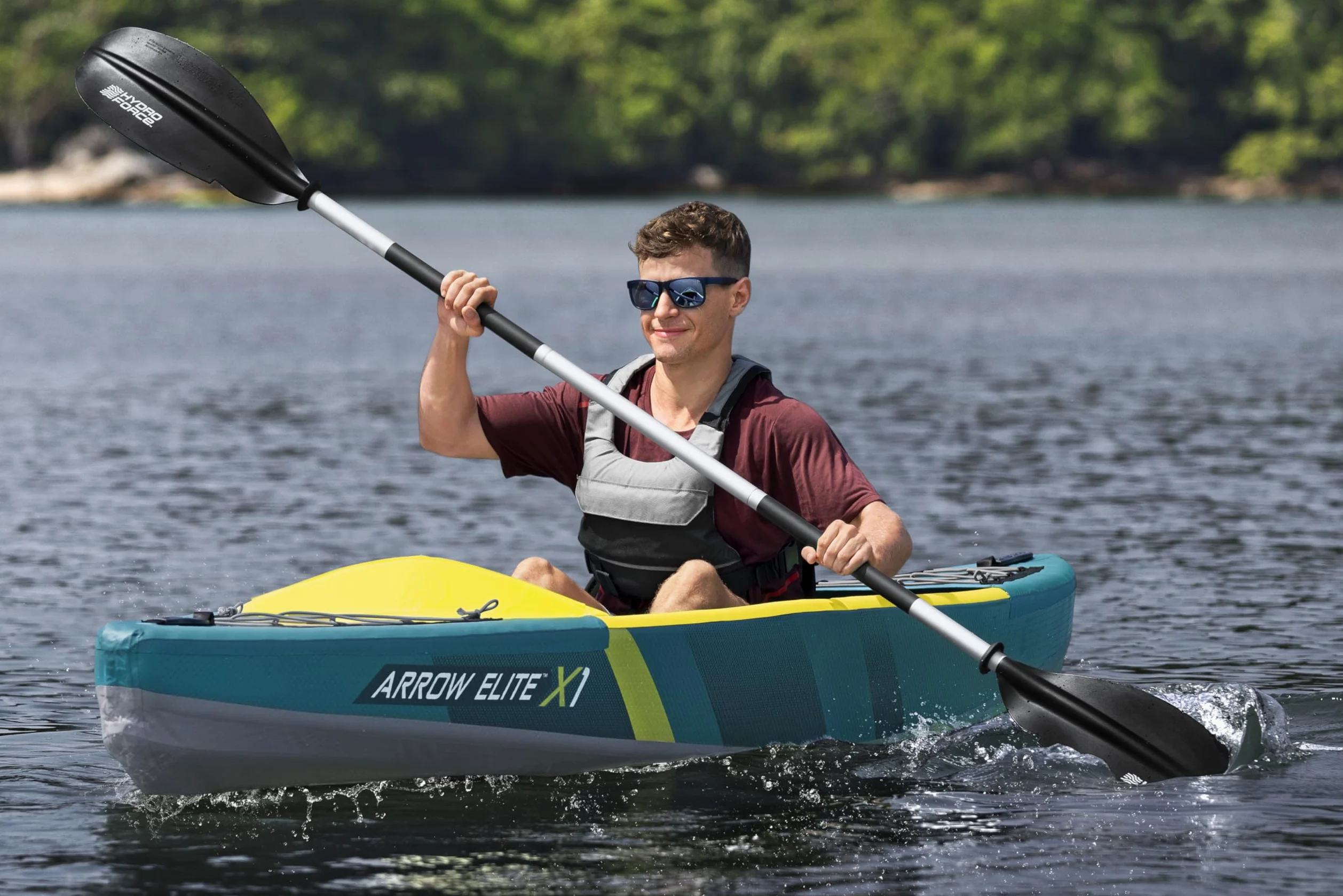 Bestway Juego de Kayak Arrow Elite X1 de 12'' x 29" x 12"/3.65 MX 73 cm x 30 cm
