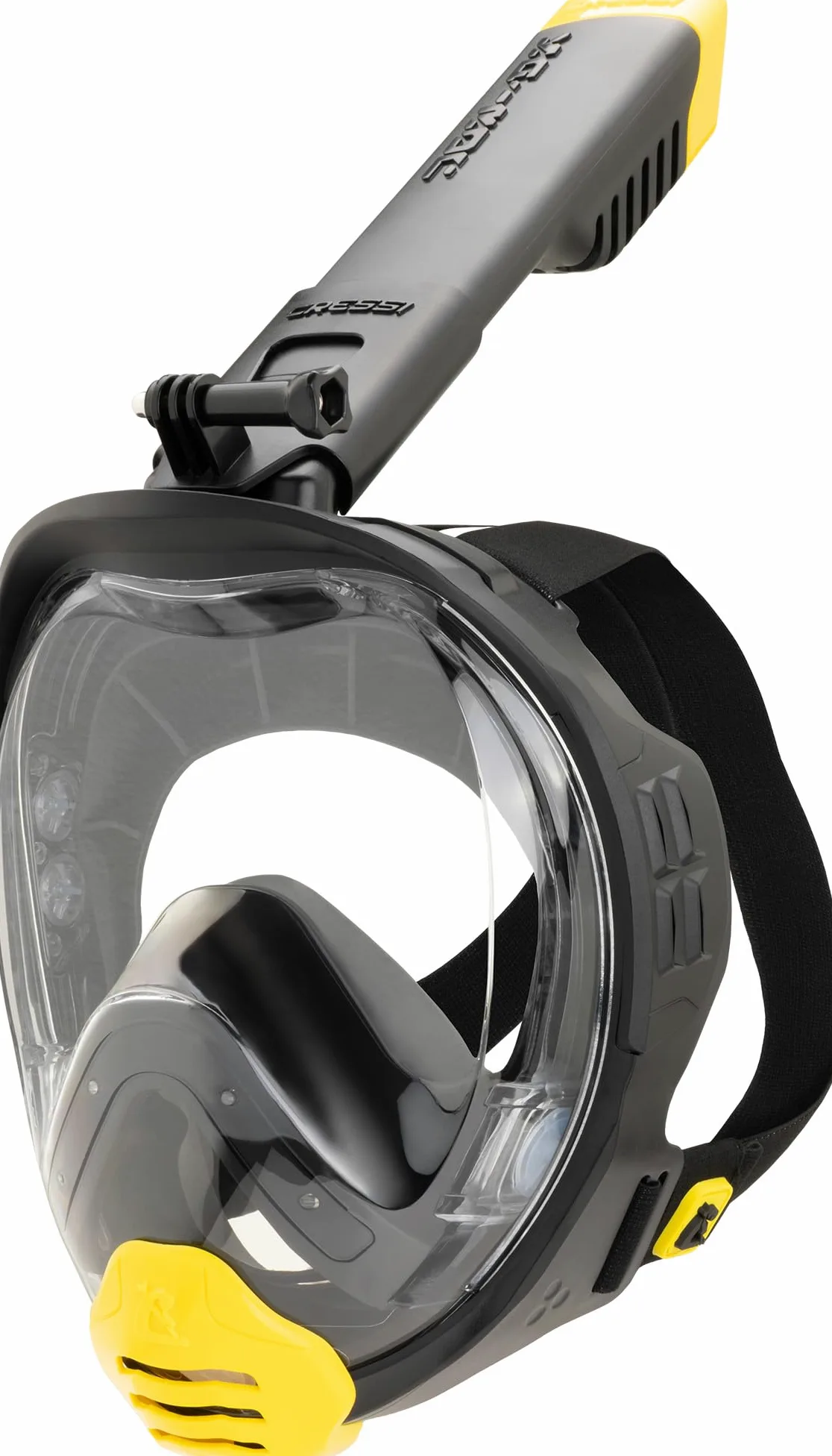 CRESSI desde 1946 Kairon Máscara Snorkel Adulto Negro/Amarillo L/XL