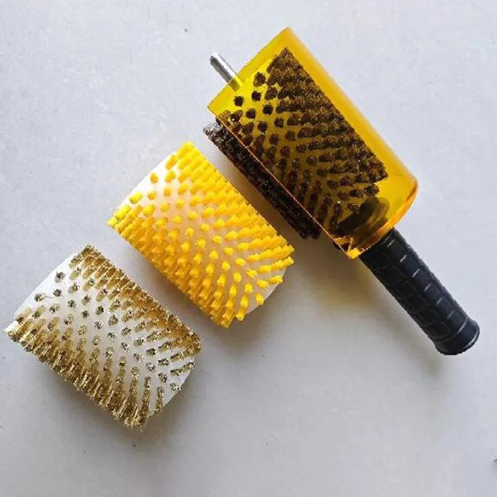 Kit de Cepillos para Encerar Tablas de Snowboard, Kit de Cepillos para Esquís, Cepillos Profesionales de Nailon, Latón Y Crin de Caballo para Encerar