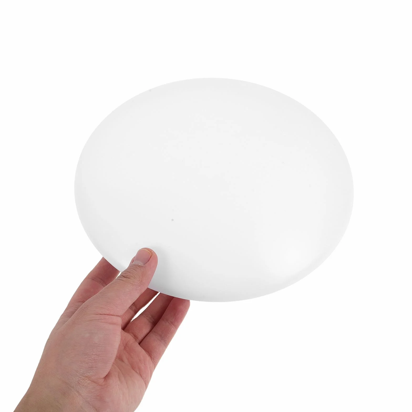 Toyvian Pantalla Lámpara Ventilador Techo Acrílico Blanco 21.5x21.5x7 cm Interior Moderna