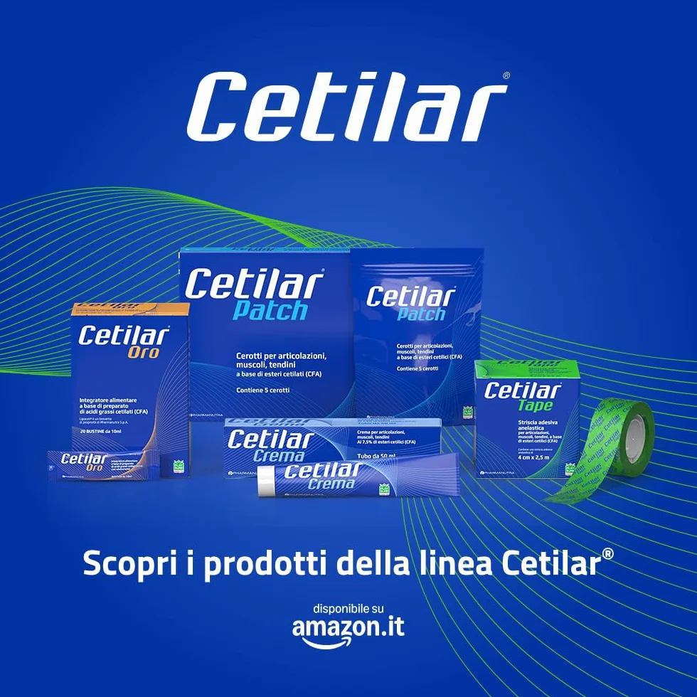 Pharmanutra Cetilar Patch 5 unidades, ésteres cetílicos para articulaciones, músculos y tendones