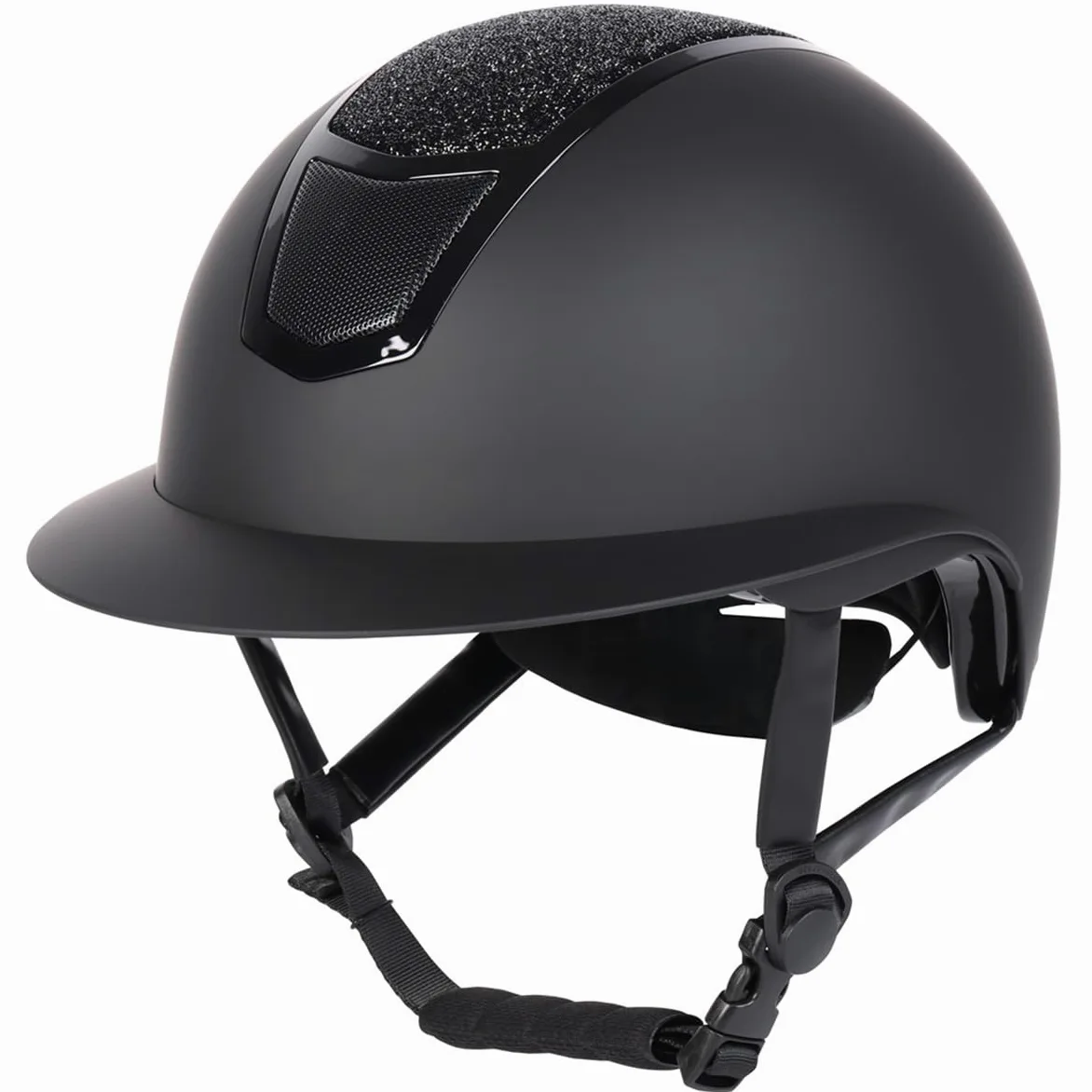 Harry's Horse Casco de equitación Sparkle Negro-Negro - 59-61 cm