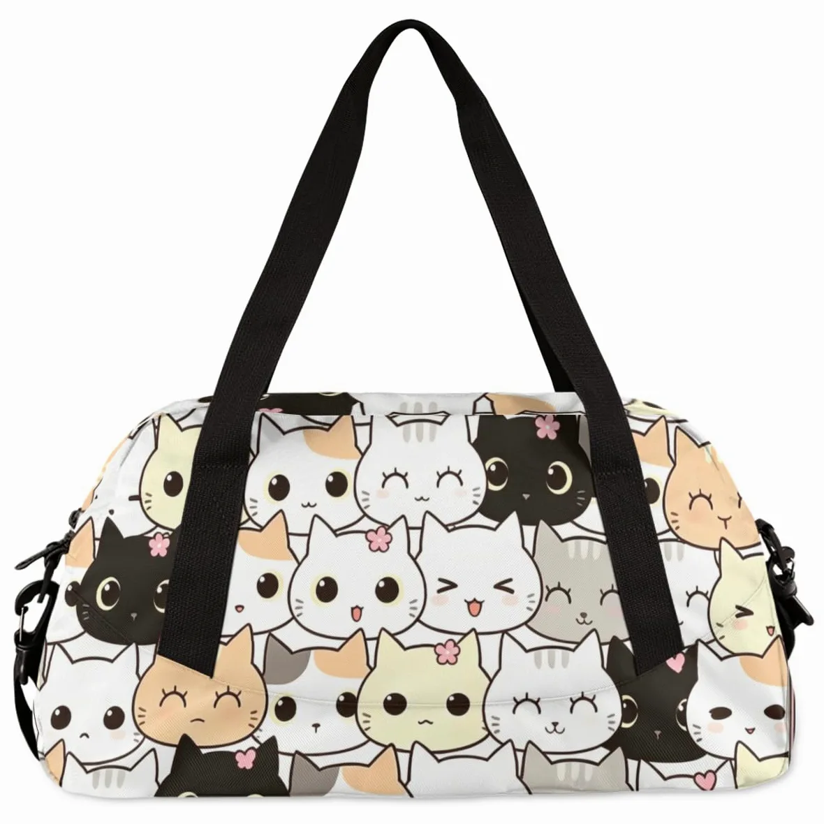 Cute Animal Frog Pattern Kids Duffel Bag for Girls Boys Sport Gym Bag Small Overnight Weekender Tote Bag Carry on Teen Dance Bag for Traveling Gymnastic Ballet