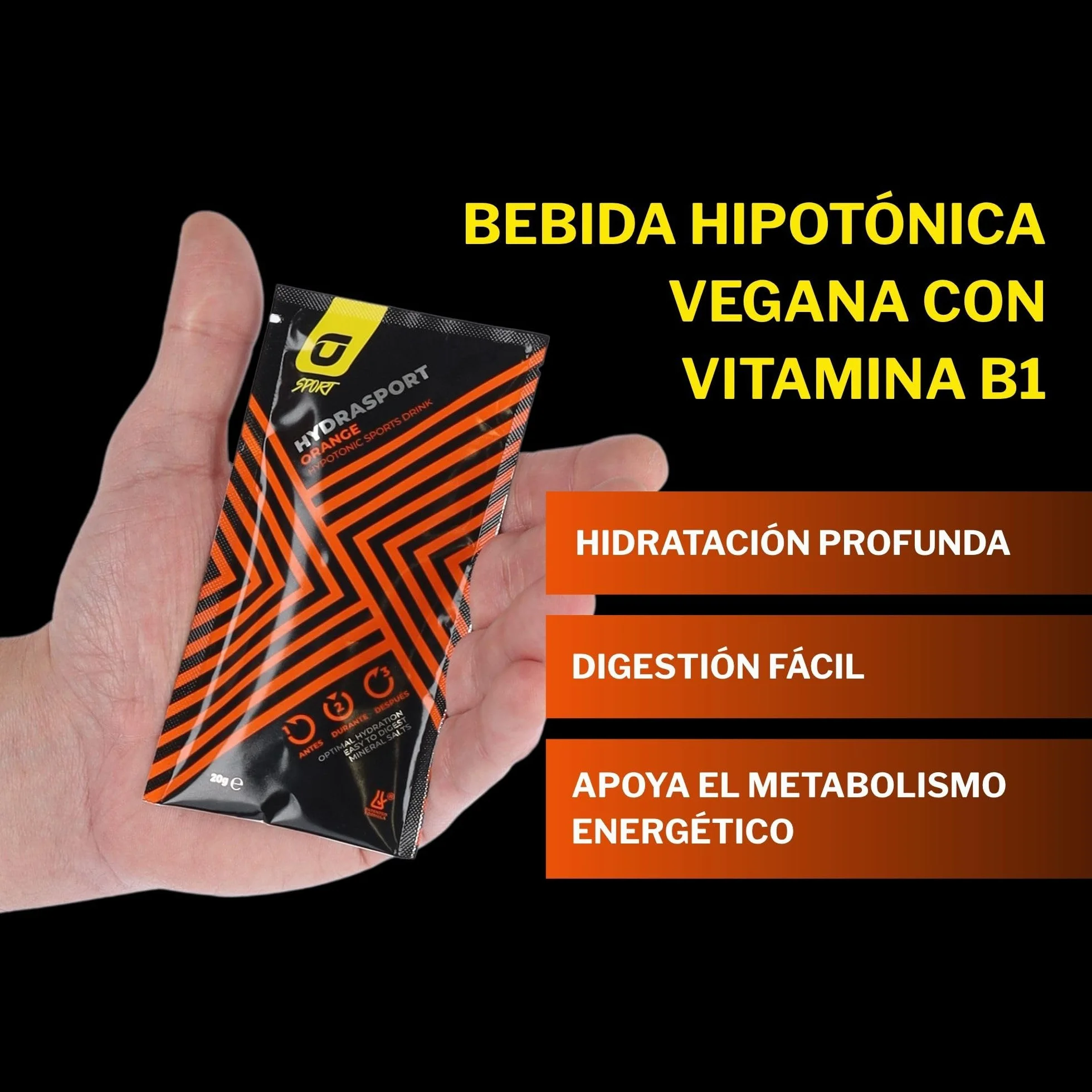 RECUPERATION Bebida Hipotónica en Polvo con Electrolitos Sabor Naranja Pack 20 Sobres