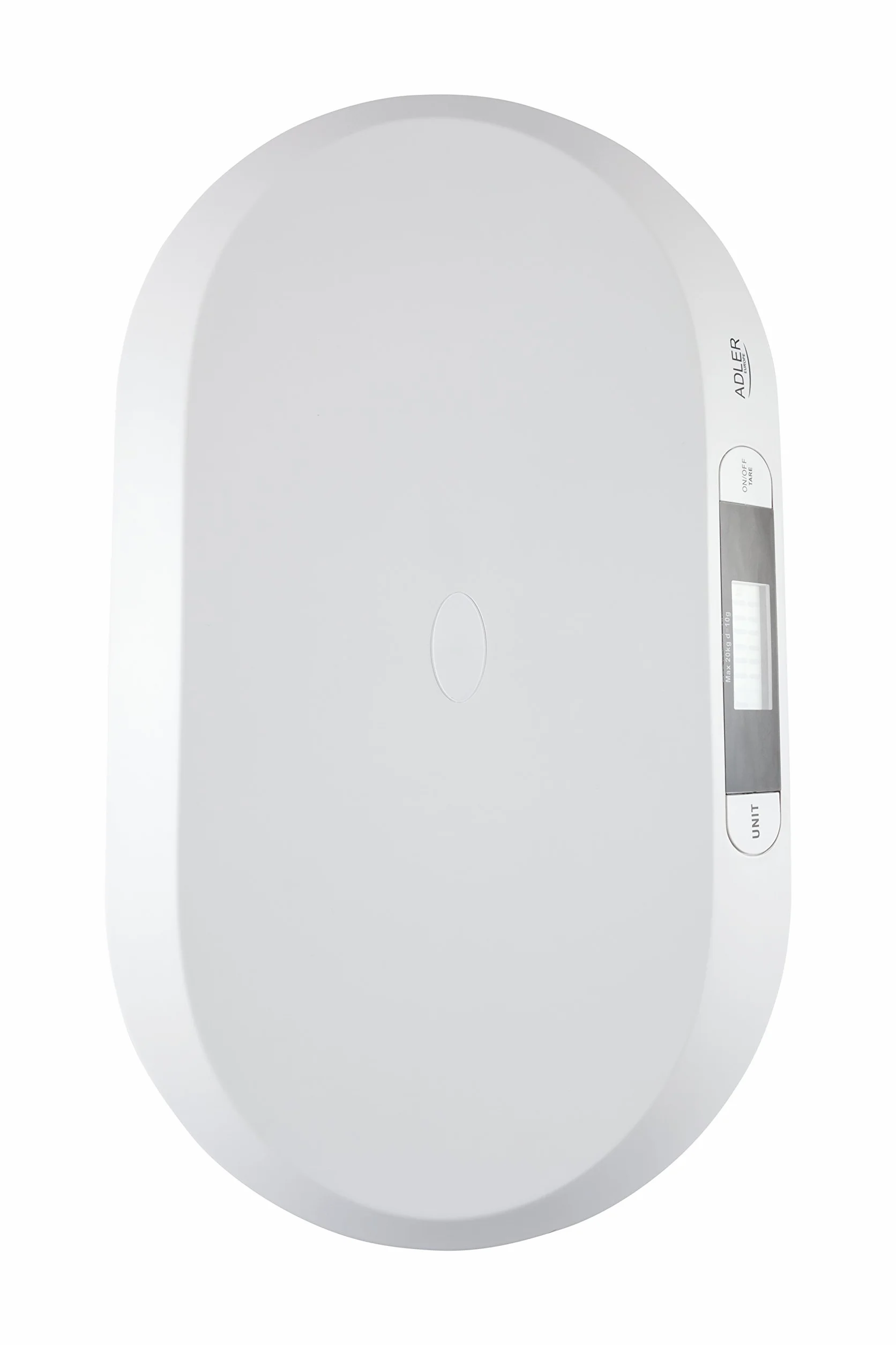Adler Báscula Bebé Digital 20 kg Pantalla LCD Función Hold Tara Peso Recién Nacidos