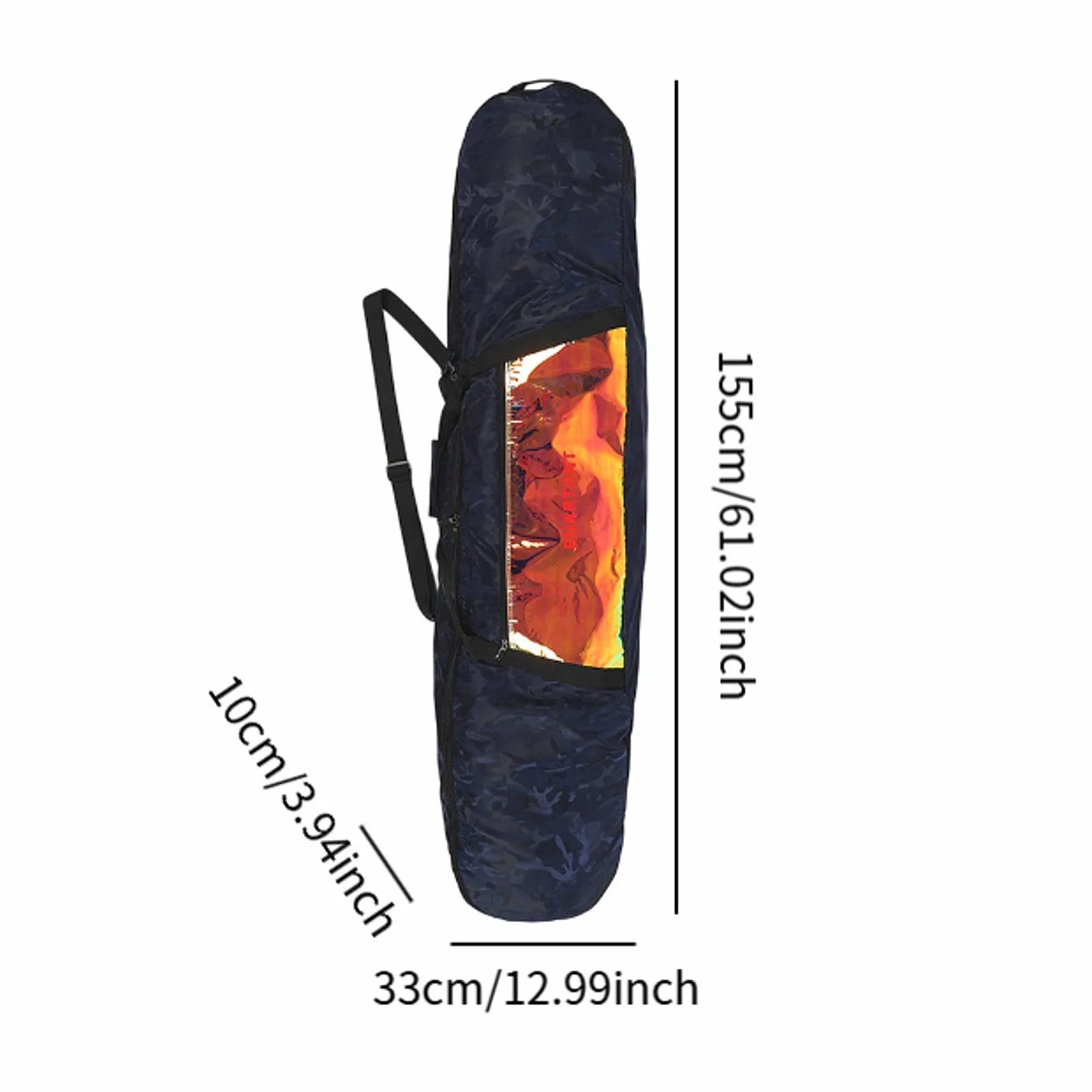 Fenteer Bolsa de Snowboard Bolsa para Patines para Tabla Snowboard Funda de Transporte Transporte de Viaje para Viajes por Carretera Patinaje sobre Hielo Snow