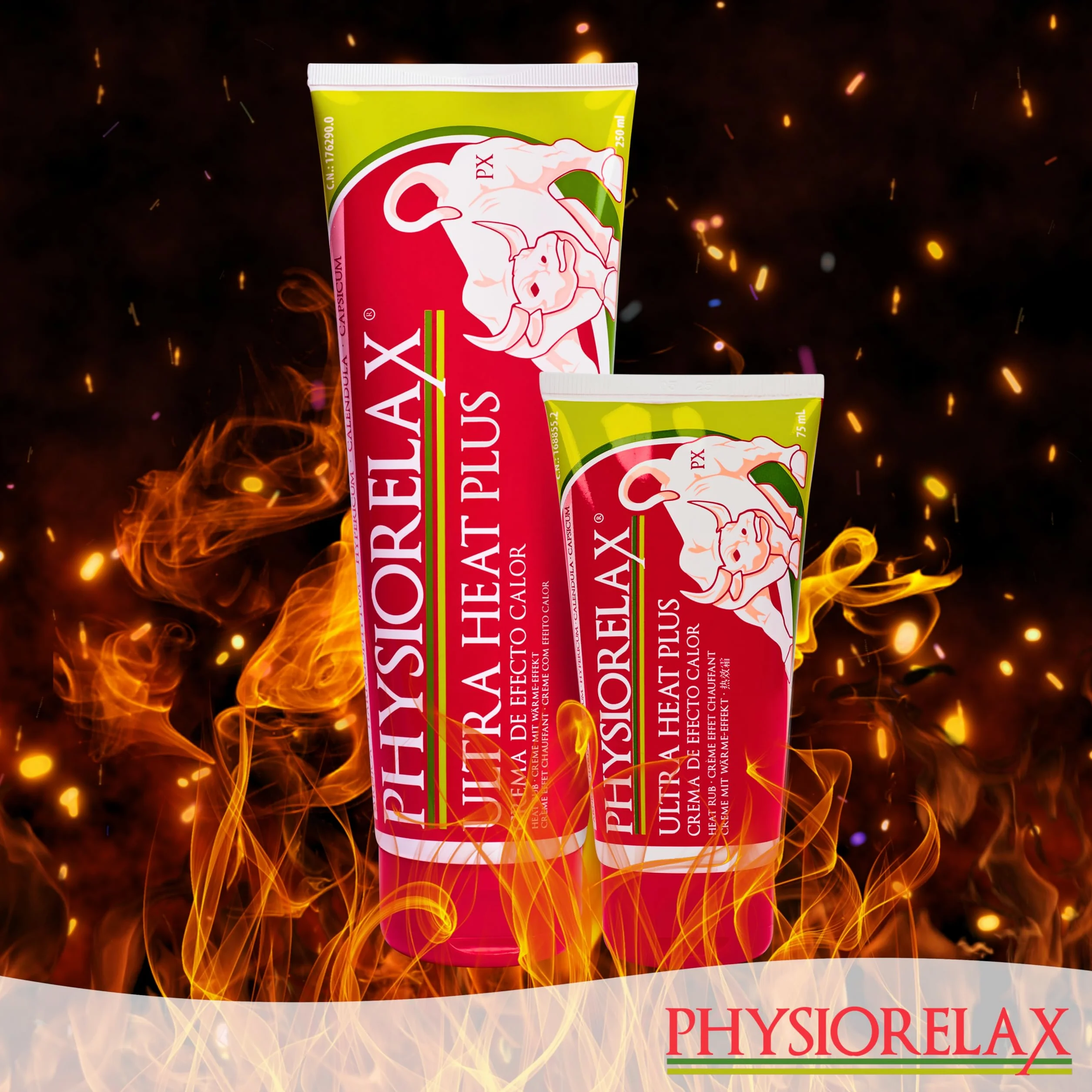 Physiorelax Ultra Heat Plus Crema de Masaje con Árnica 75 ml