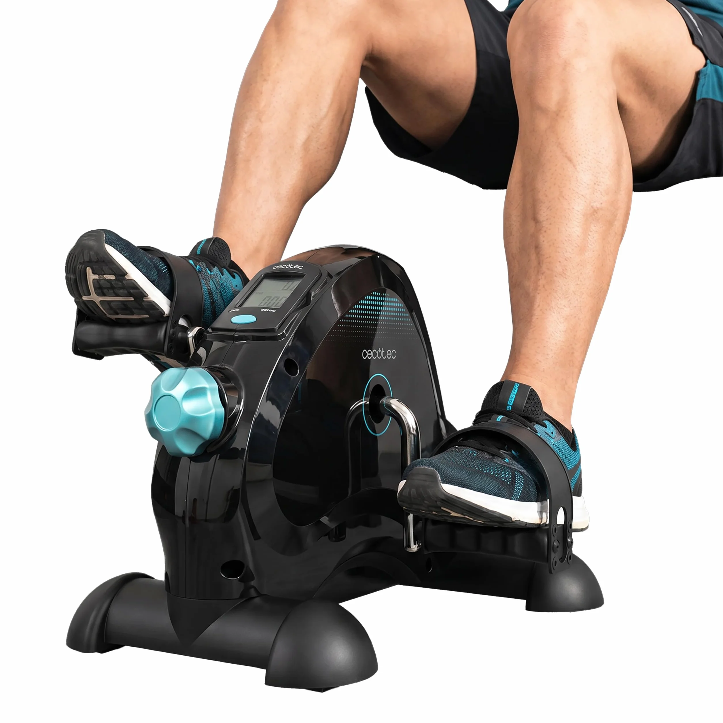 Cecotec Pedales Estáticos Drumfit Cycle Compact Neo. Compacto, Niveles de Resistencia Regulables Manualmente, Funcionamiento Sencillo e Intuitivo, Pantalla LCD, Peso Máximo 100 Kg
