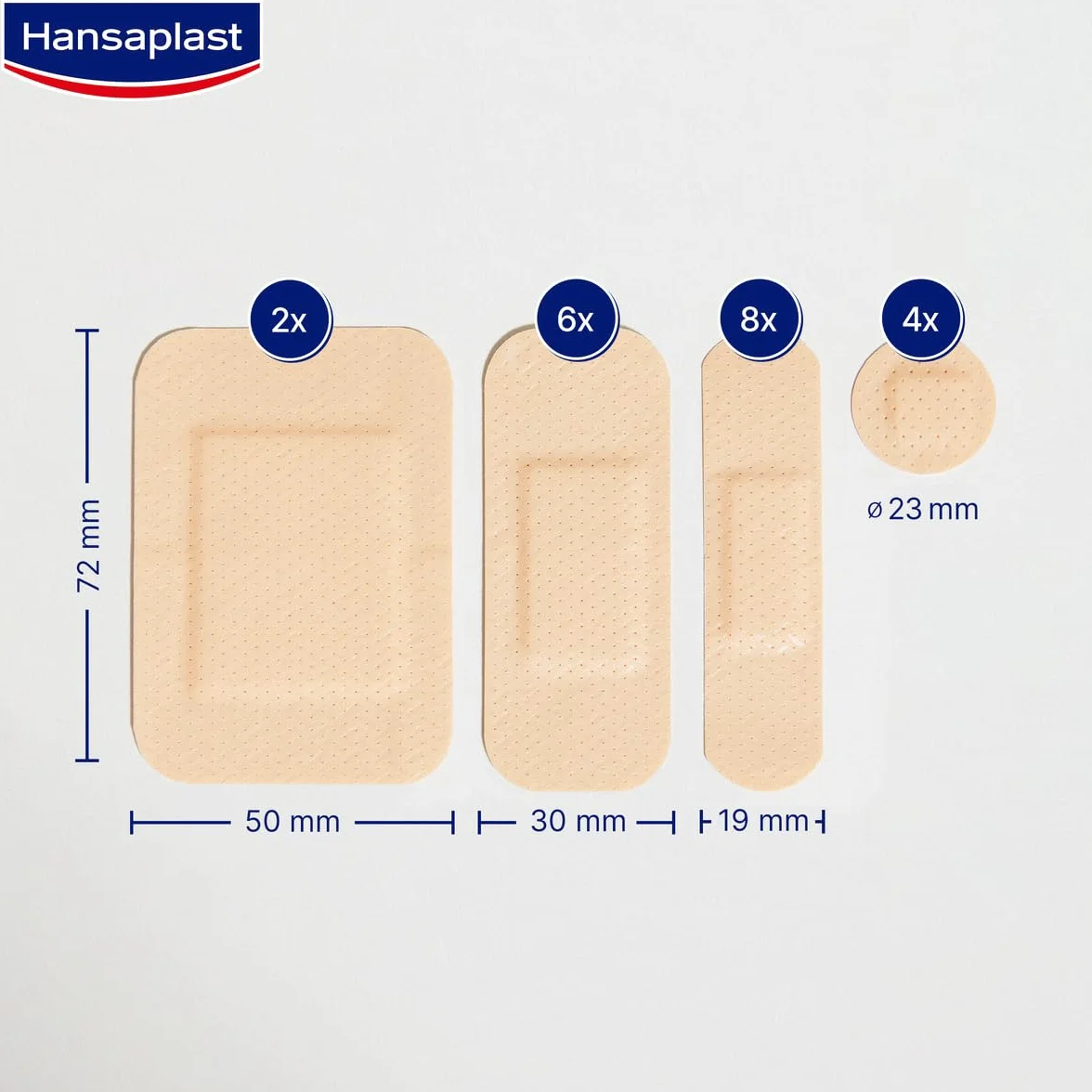 Hansaplast Universal 40 surtido apósitos resistentes al agua que repelen la suciedad tiras adhesivas Bacteria Shield