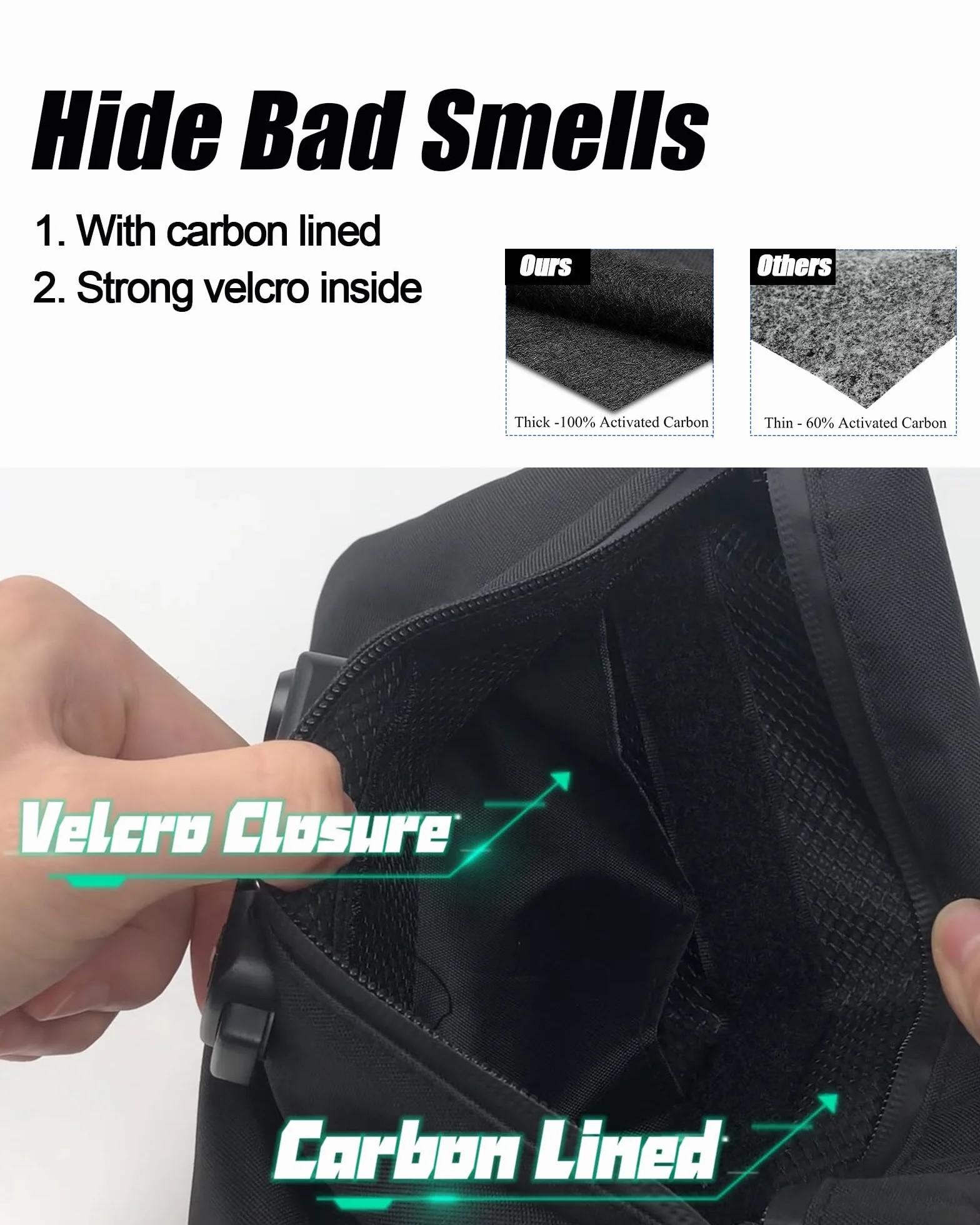 Firedog Bolsa a Prueba de Olores con Cerradura 6x9 para Almacenamiento de Viaje