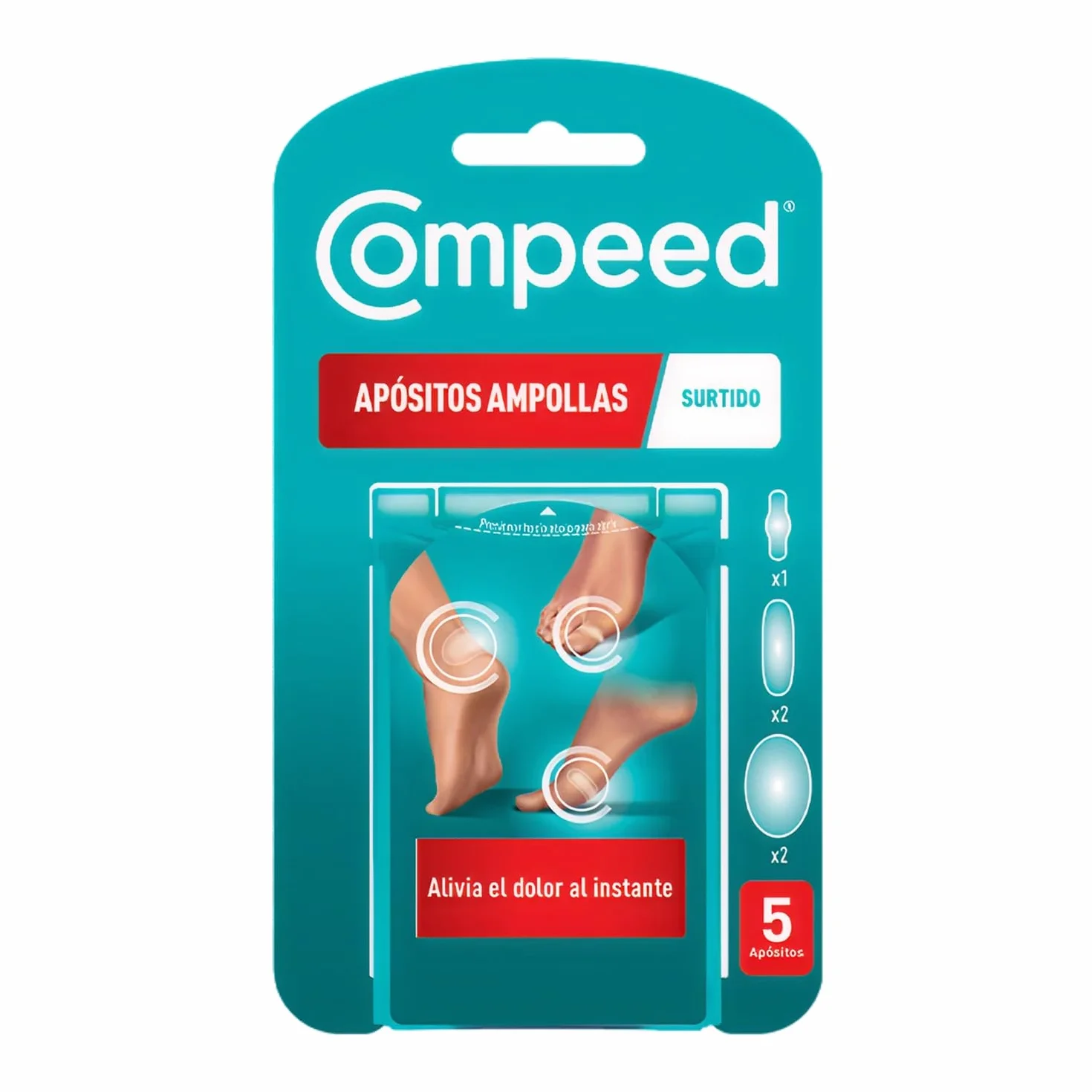 COMPEED Ampollas Surtido Apósitos Hidrocoloides Pack 5 uds.