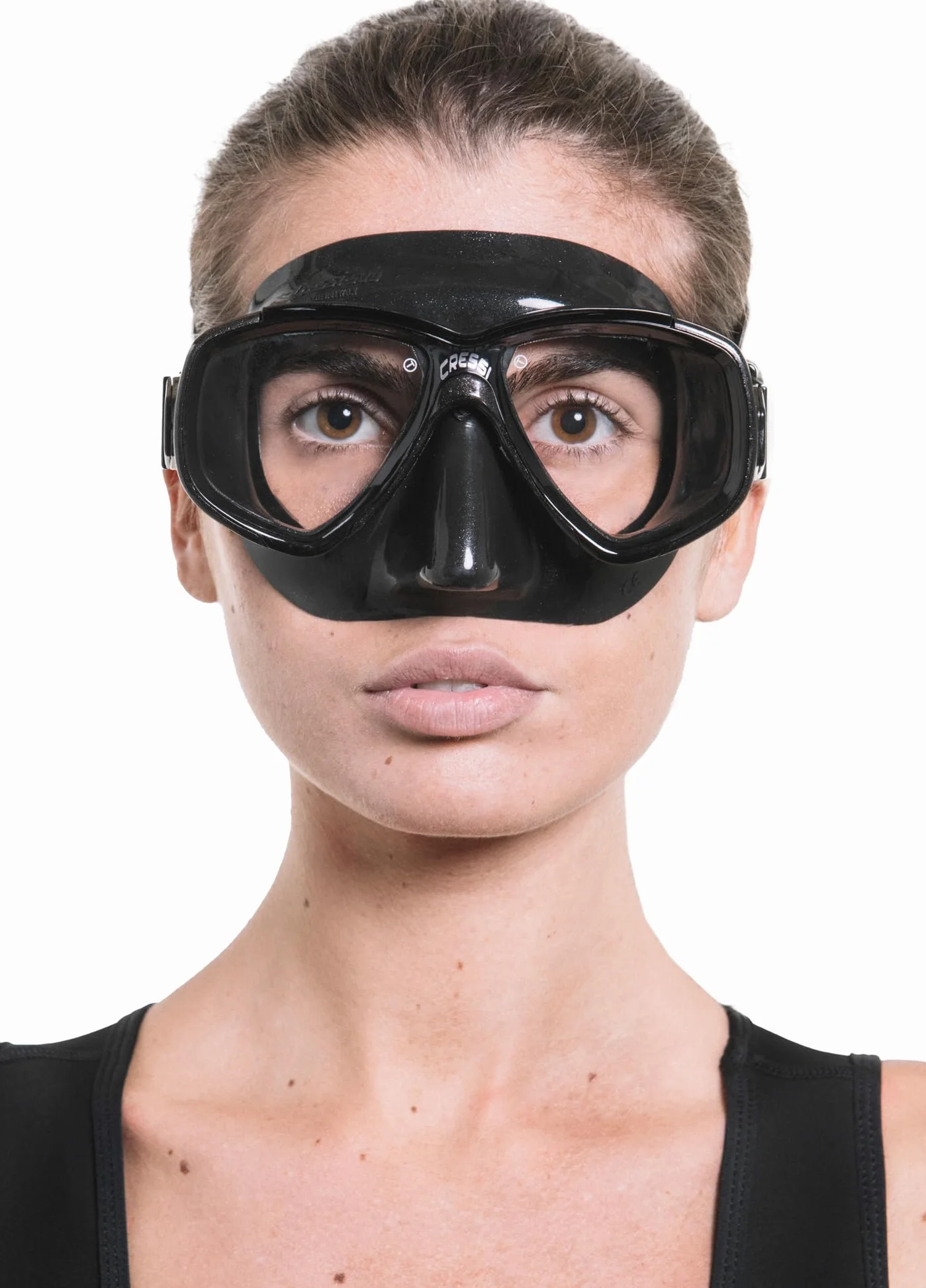 Cressi Perla - Máscara de Silicona para Adultos de pequeño Volumen Interior para Buceo, esnórquel Calidad Italiana Desde 1946