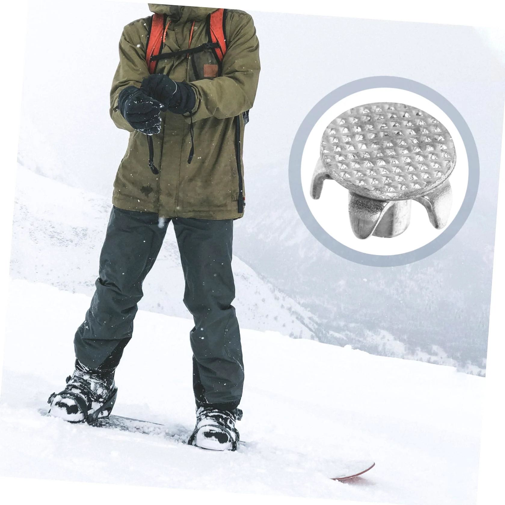 Pinchos Antideslizantes para Zapatos 5 Dientes De Acero, Tacos Metálicos Resistentes, 15 Piezas, Unisex, Ideales para Senderismo y Nieve, Puntas para Crampones, Accesorio Antideslizante